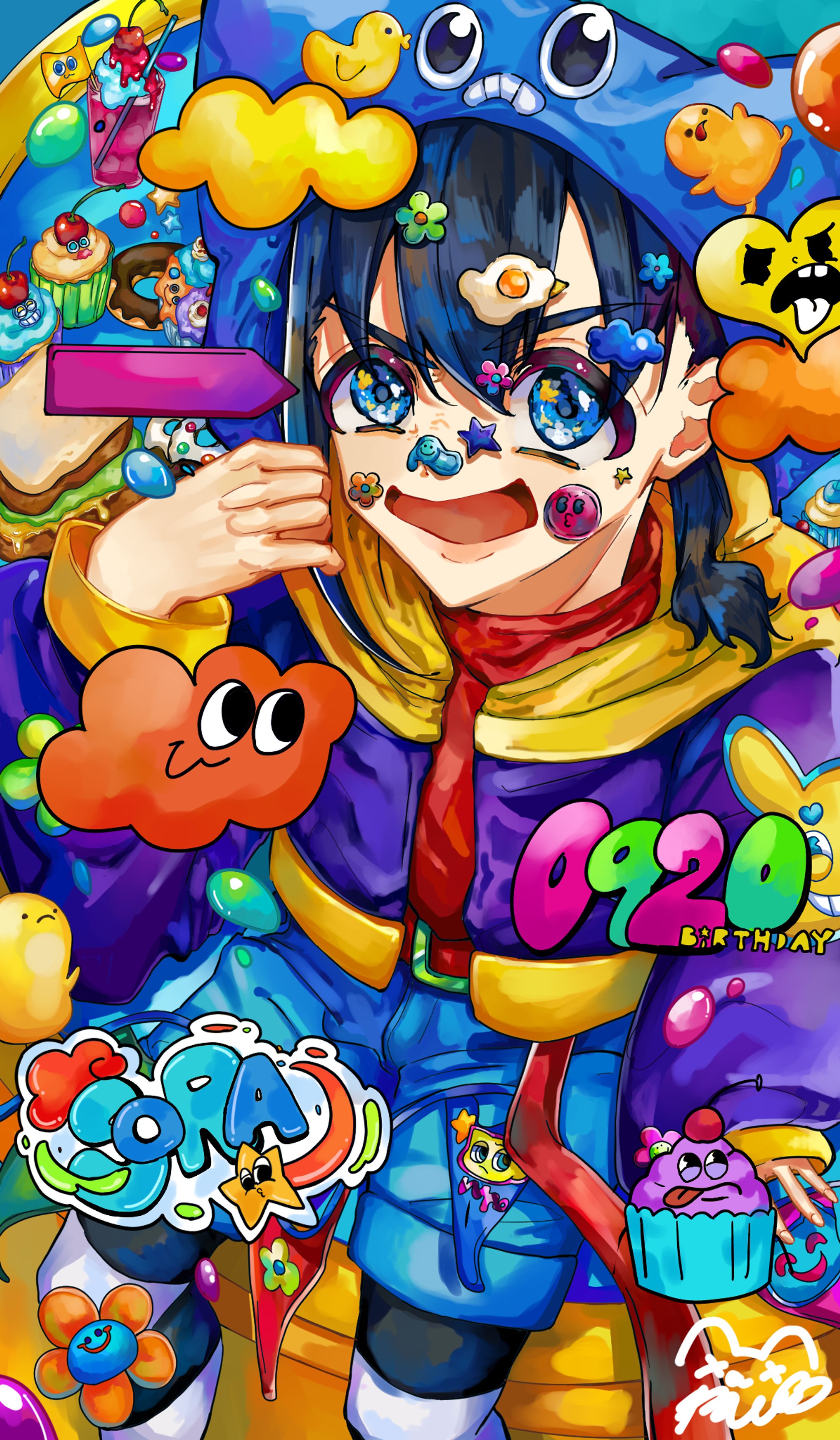 アメリカンポップ🩷💜🧡💚🩵-1