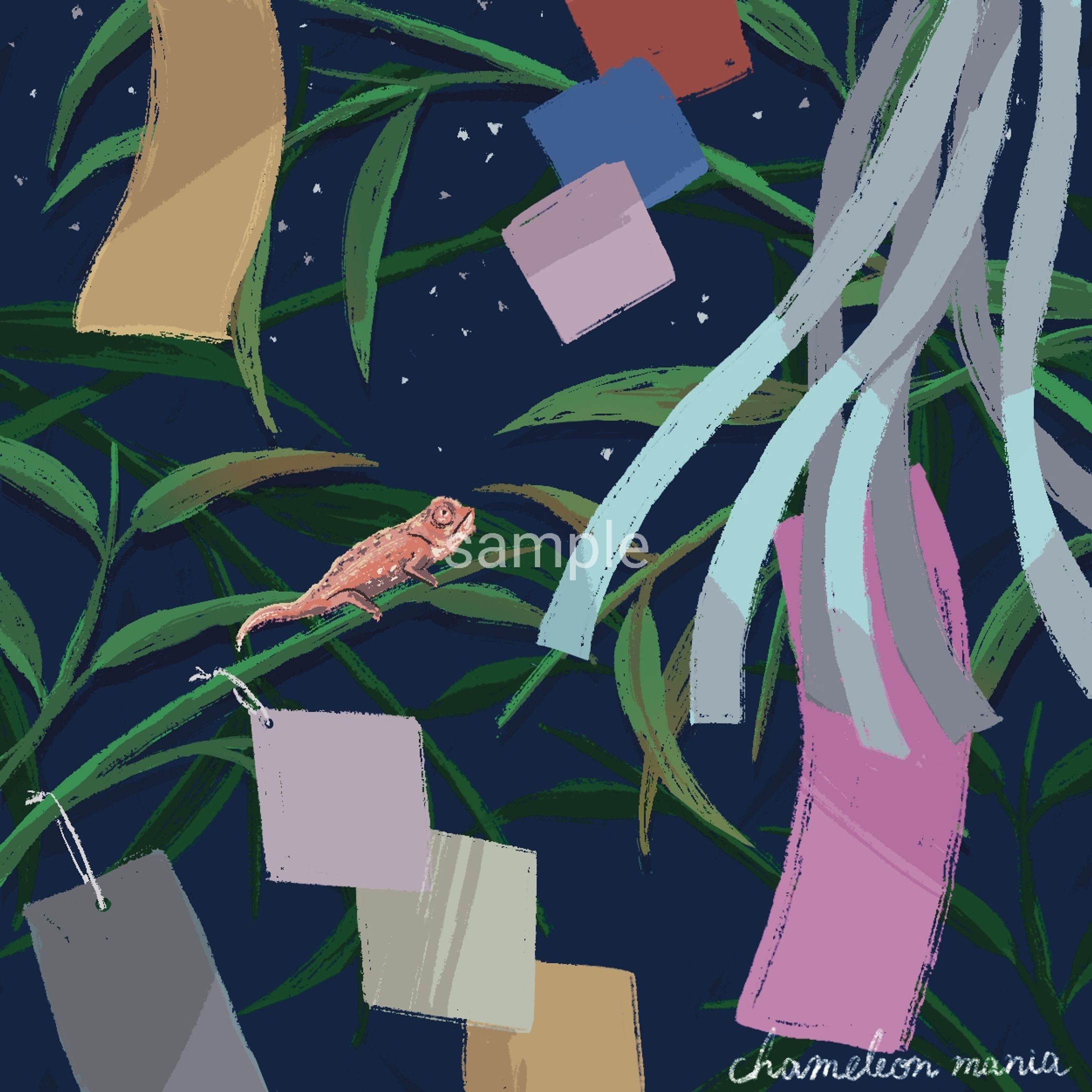 7月カレンダーイラスト(July calendar)-1