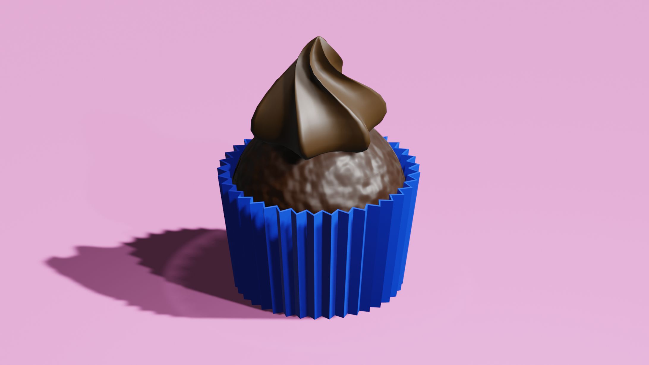 3Dモデリング カップケーキ-1