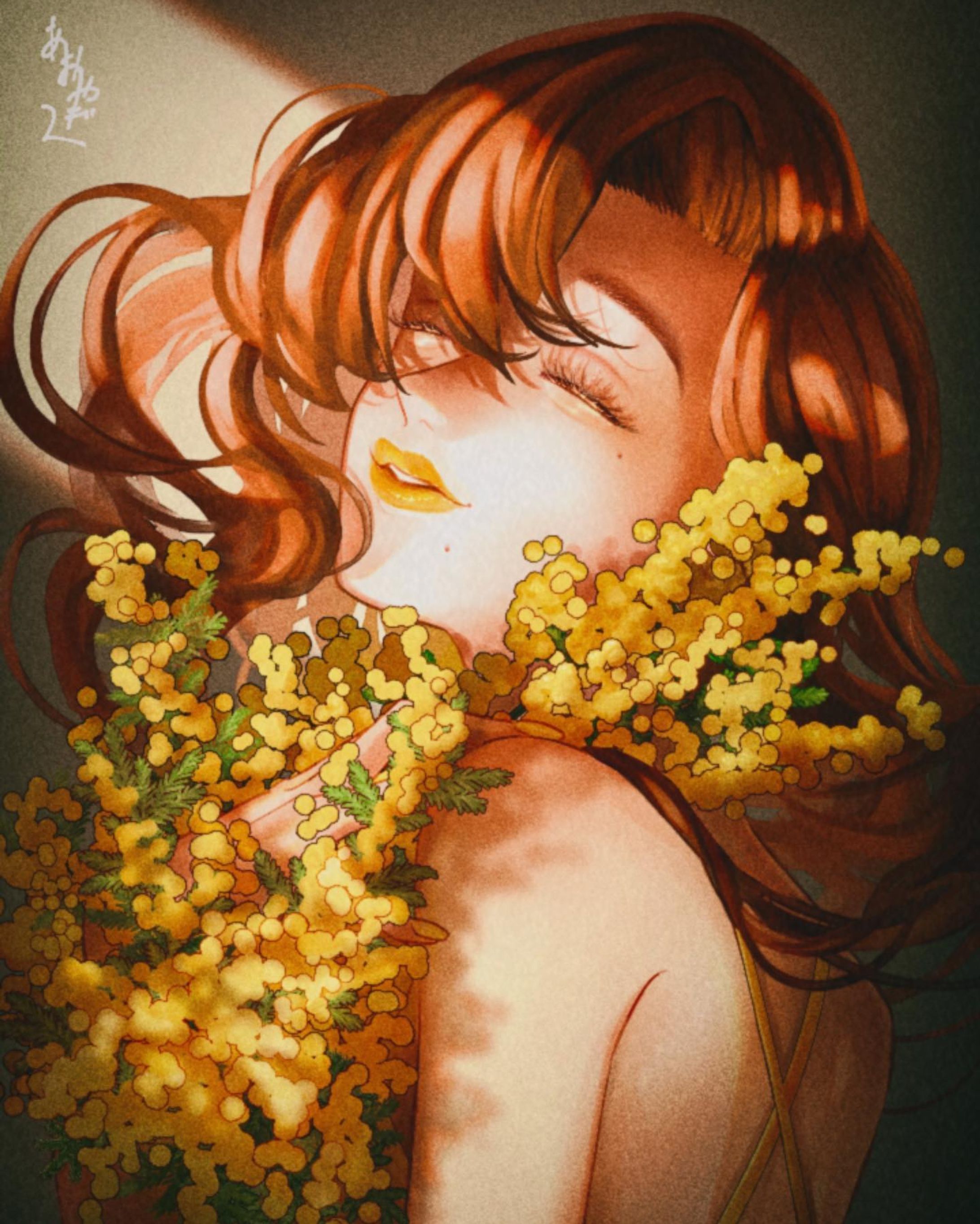 #イラスト #drawing #illustration #イラストレーター #ミモザ #イラストグラム-1