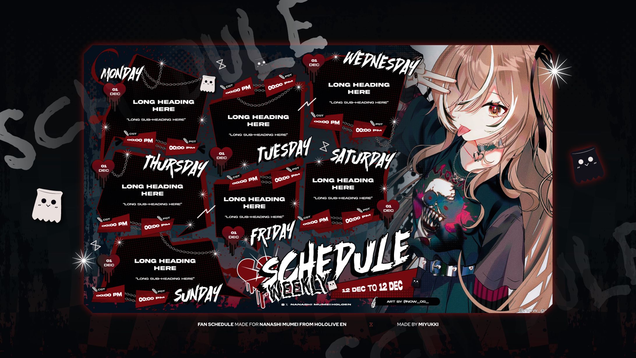 Fan-Schedule for Mumei (HOLOLIVE EN)-1
