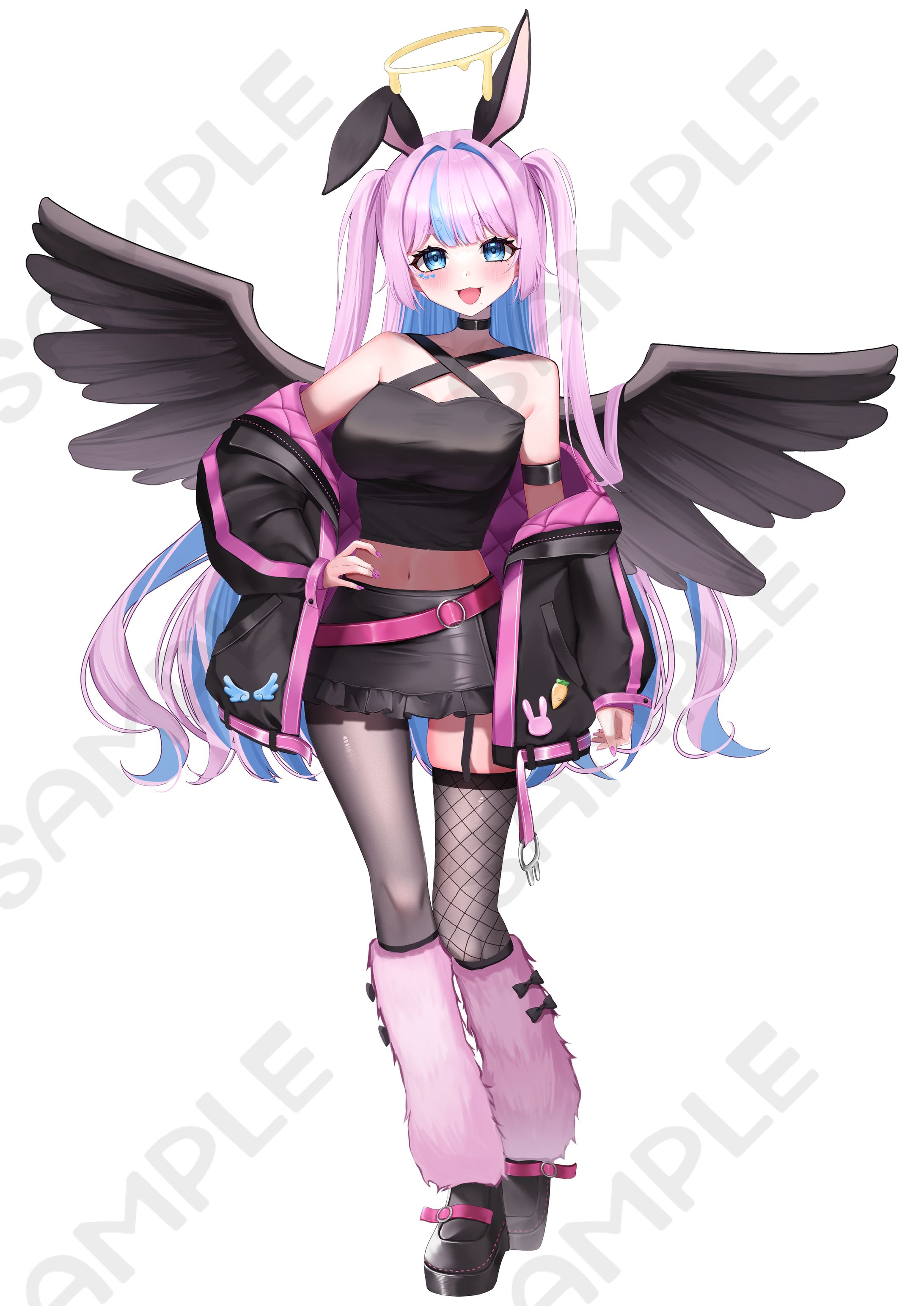 ライブナウV　兎羅あいす様｜キャラクターデザイン・IRIAM立ち絵-1