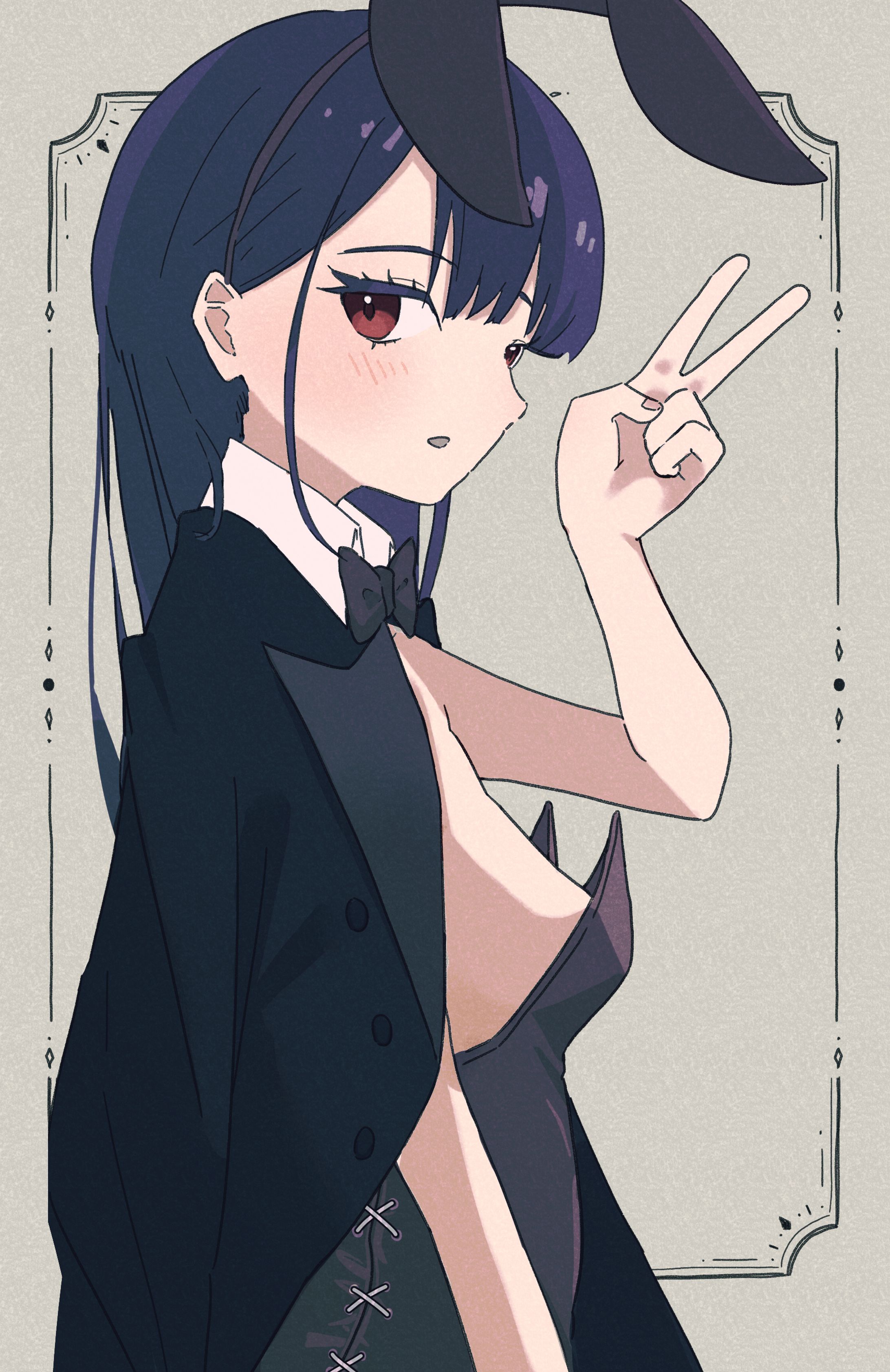 バニーガール　Skebイラスト-1