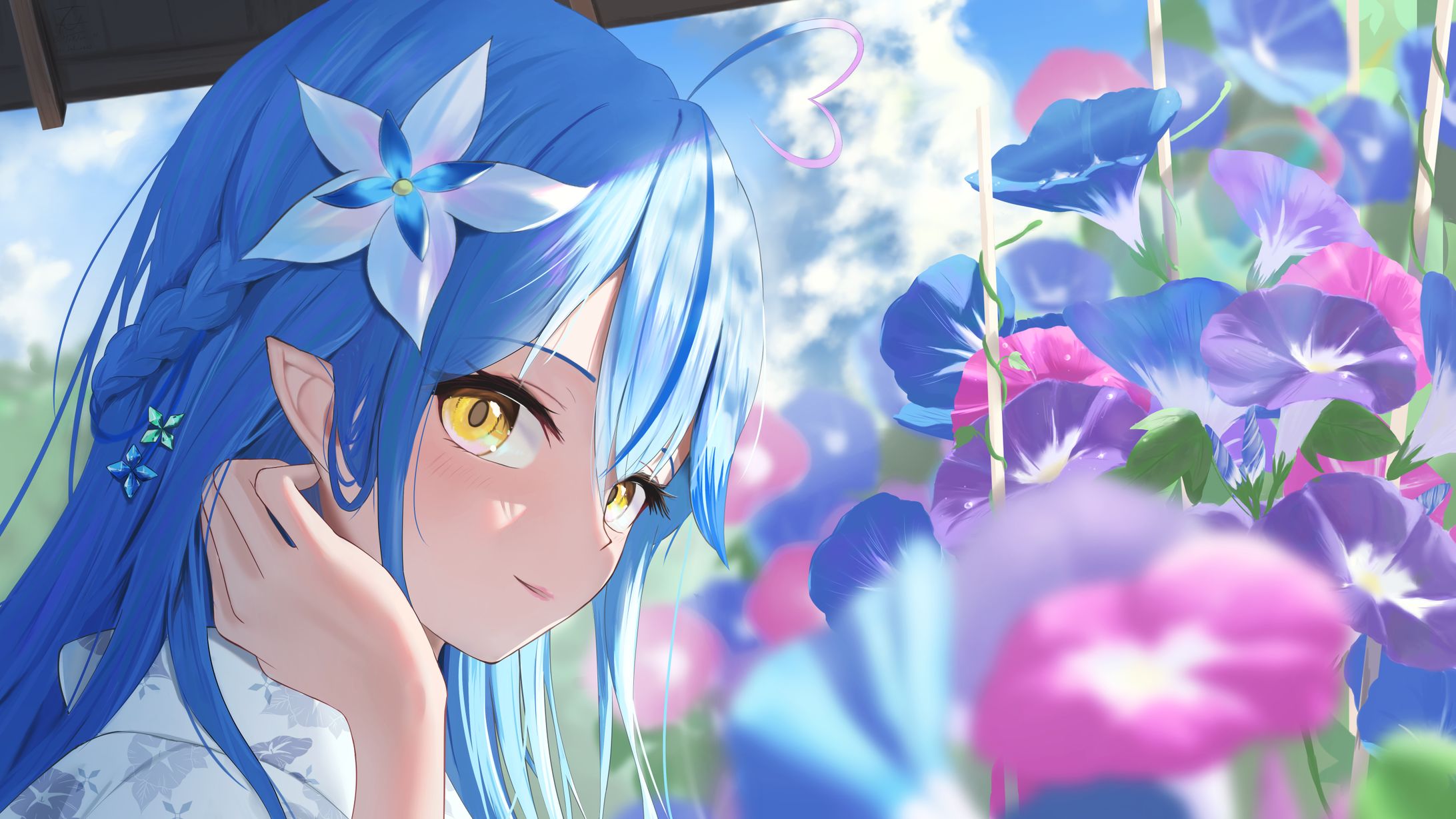 Youtubeバナーサイズイラスト (雪花ラミィ)-1