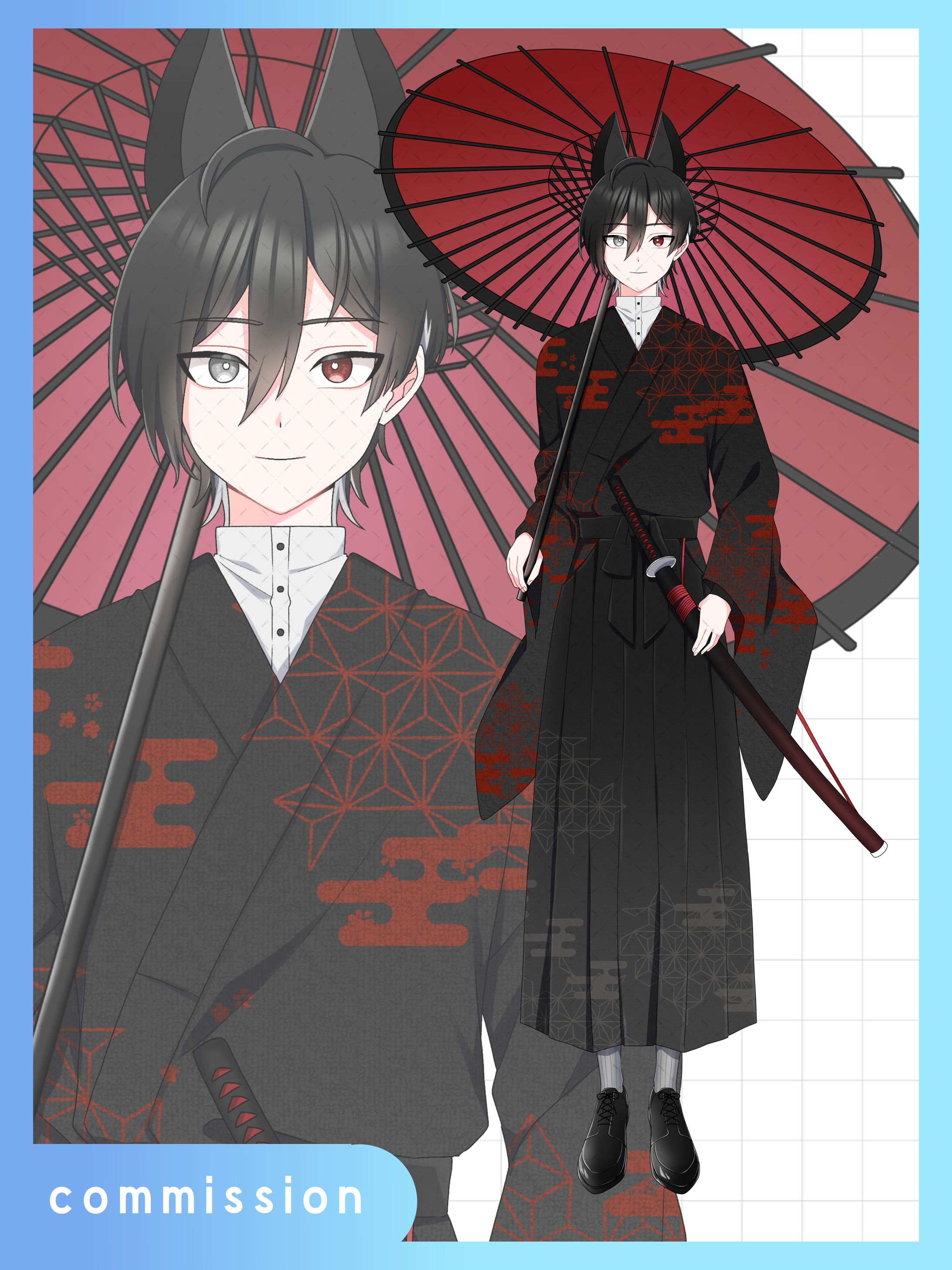 黒神璃燈様 ¦ 立ち絵-1