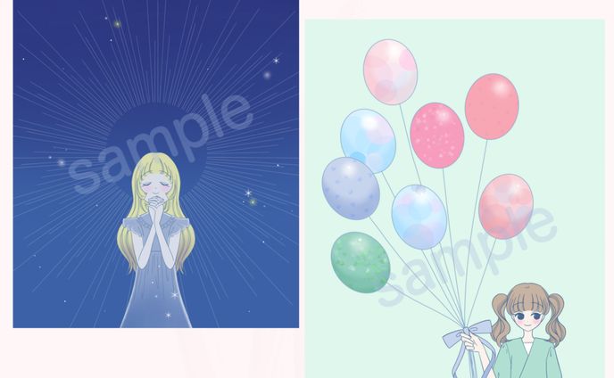 サンプル用イラスト（ココナラ）