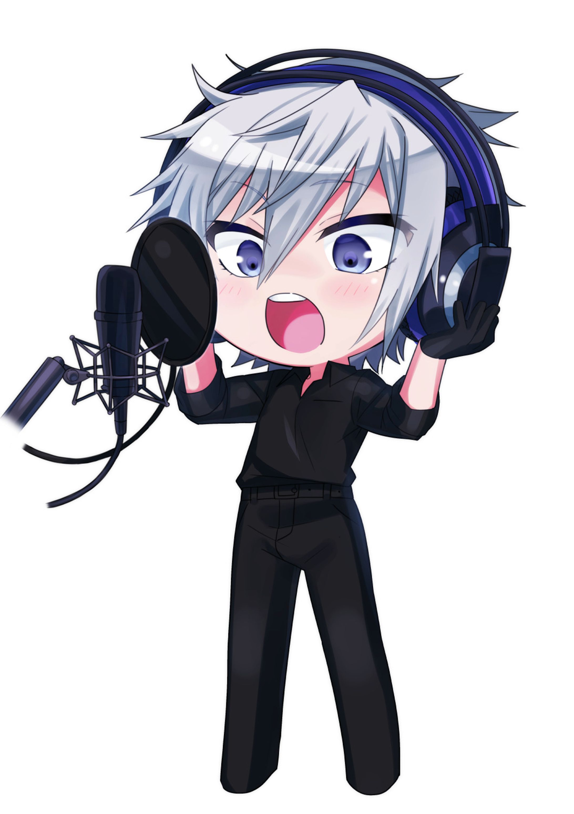 2020/9　木嶋紫吹さん　pixivFANBOX音声コンテンツ用 デフォルメイラスト-1