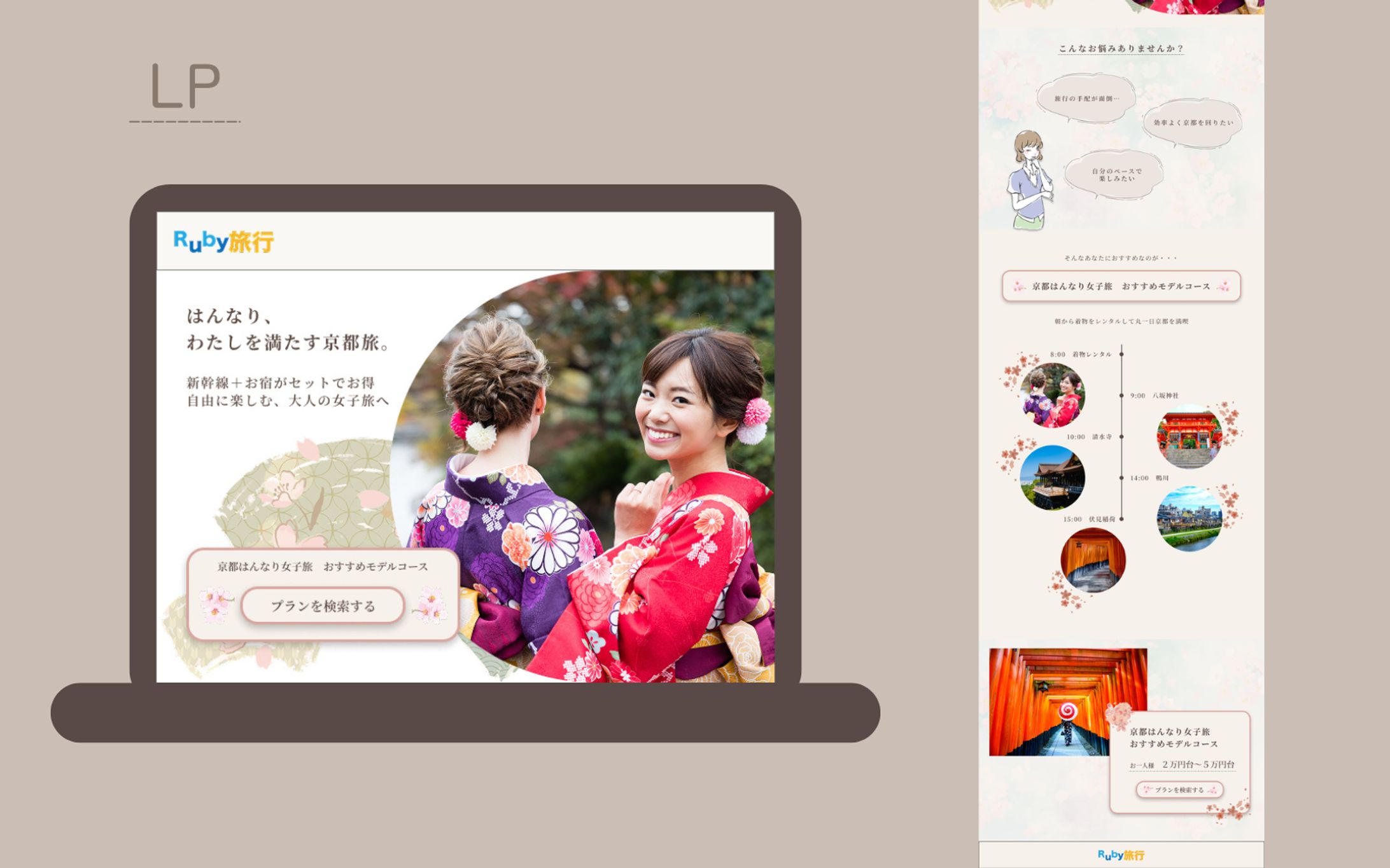【HerTech 架空案件】京都旅行プラン紹介-1