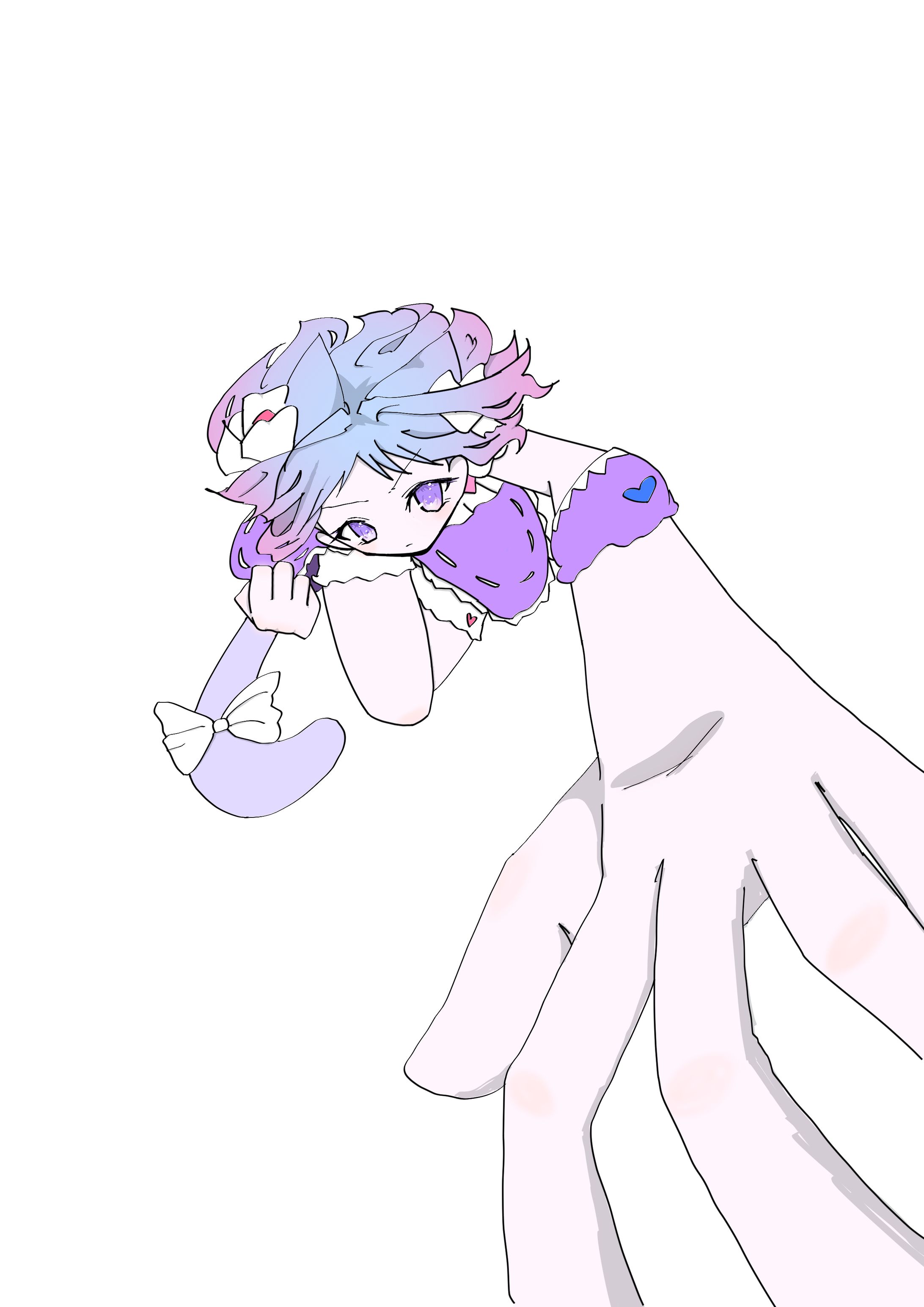 破魔 雫 パンチのイラスト-1