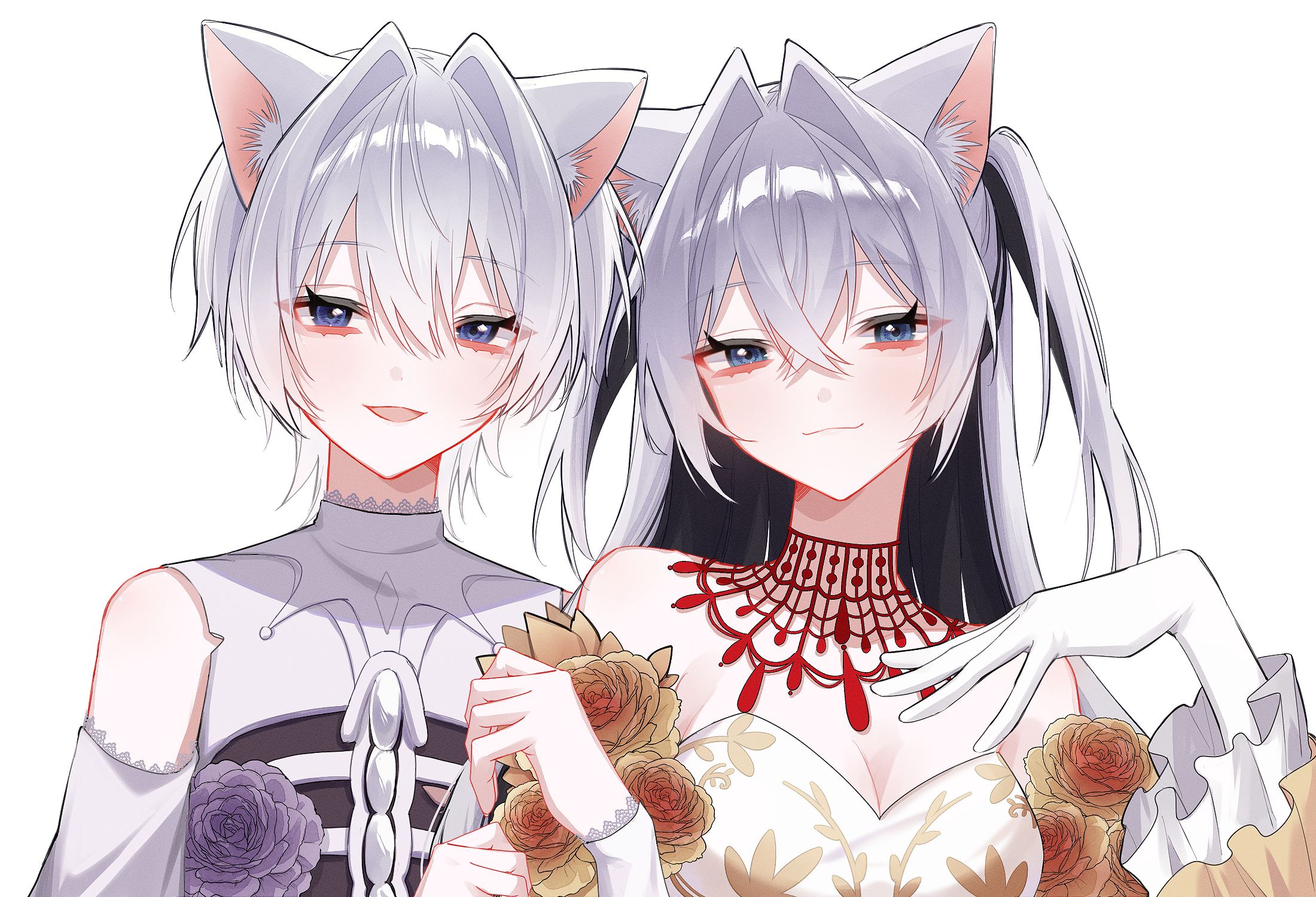 画面内2人 ペア画イラスト