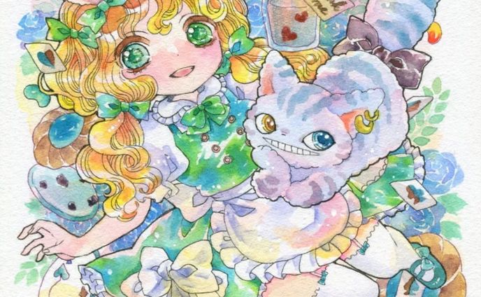 1/4色紙にチョコミント風味なアリス＆チェシャ猫ちゃんを✨
⁡チョコミント展8は2月11日からです💙🤎⁡⁡
⁡
⁡ビー玉と空。2ndさんではお通販もご対応くださいますので⁡
⁡ご縁がありましたら
⁡どうぞよろしくお願いいたします！🙏✨🙏
⁡
⁡⁡#イラスト #絵 #イラストグラム #いらすとぐらむ #創作
#アナログイラスト #絵描きさんと繋がりたい #イラスト好きな人と繋がりたい #水彩 #水彩画 #透明水彩 #水彩イラスト  #女の子イラスト #art #drawing #illustration #artwork #illustragram #myart #animeart #mangaart #watercolor #watercolorpainting #watercolorart #watercolorillustration #watercolorpaint