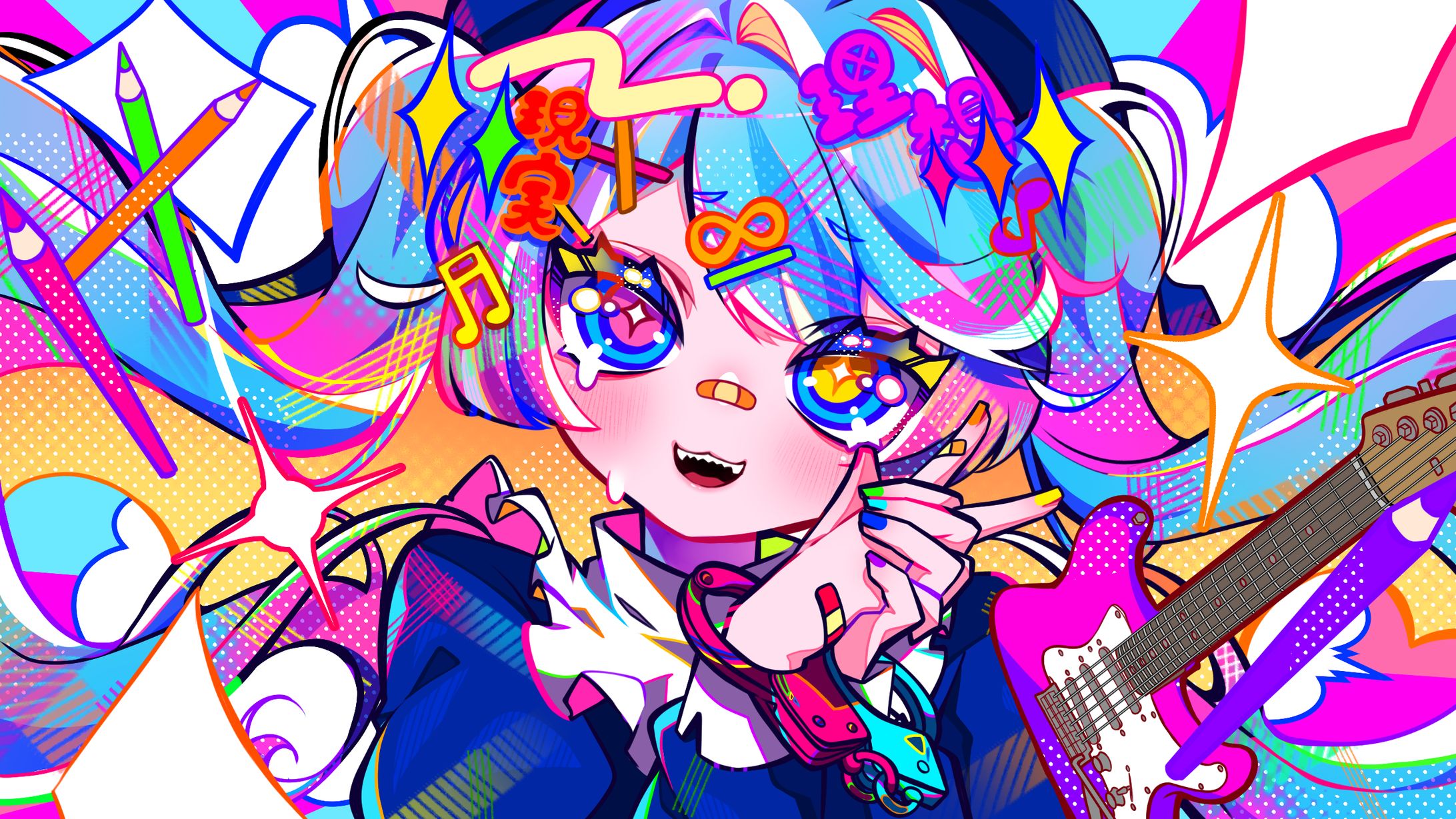 kijibato様『あいまいハッピ』MV用イラスト-1