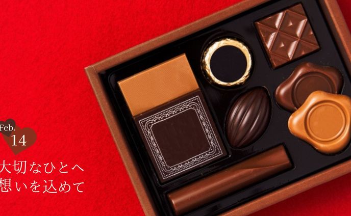 バレンタインチョコレート販促オリジナルヘッダー