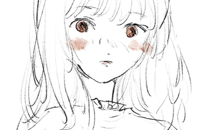 女の子感とは👸
鉛筆のタッチ好きです。