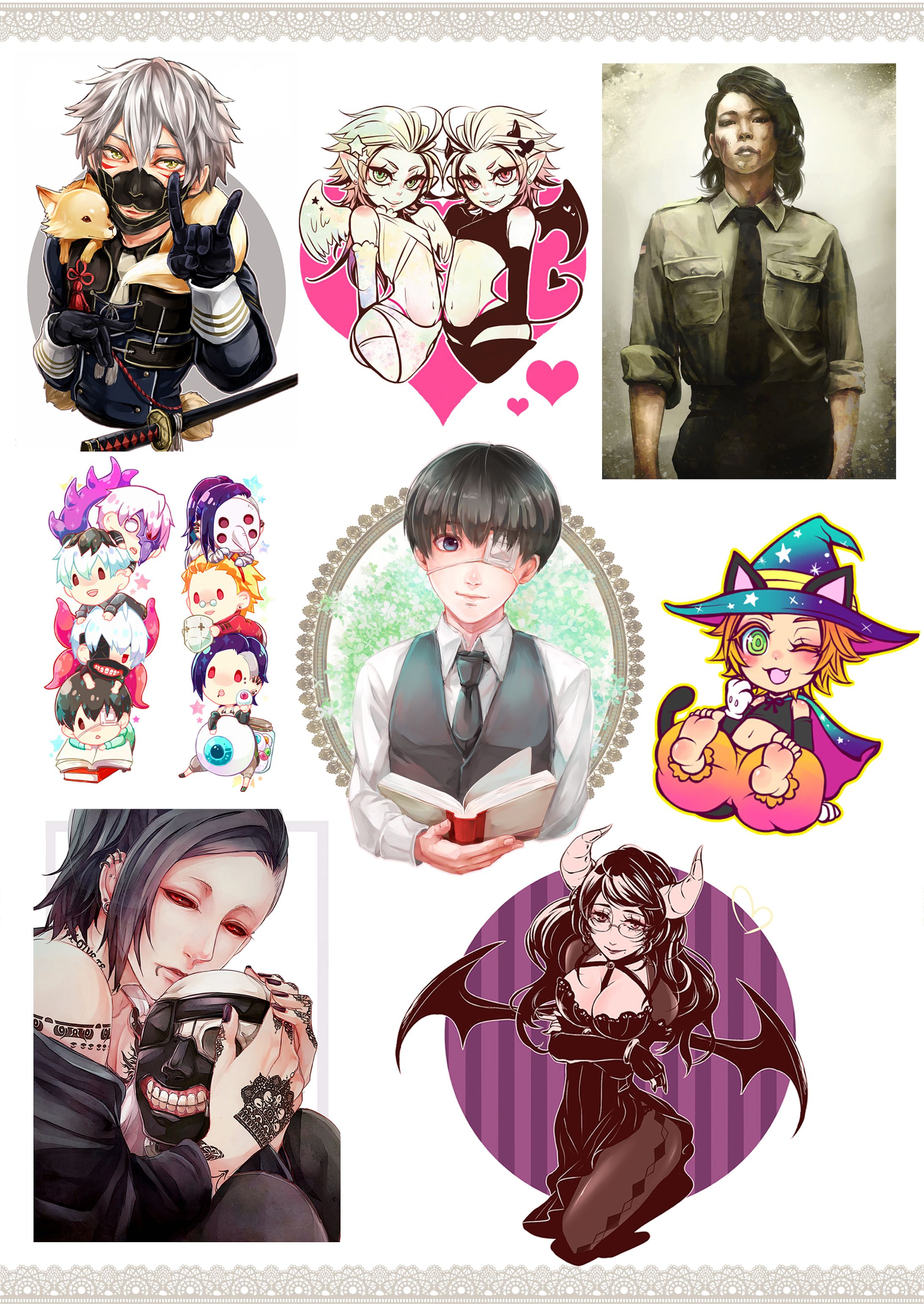 【二次創作】厚塗り風・SDキャラ等-1