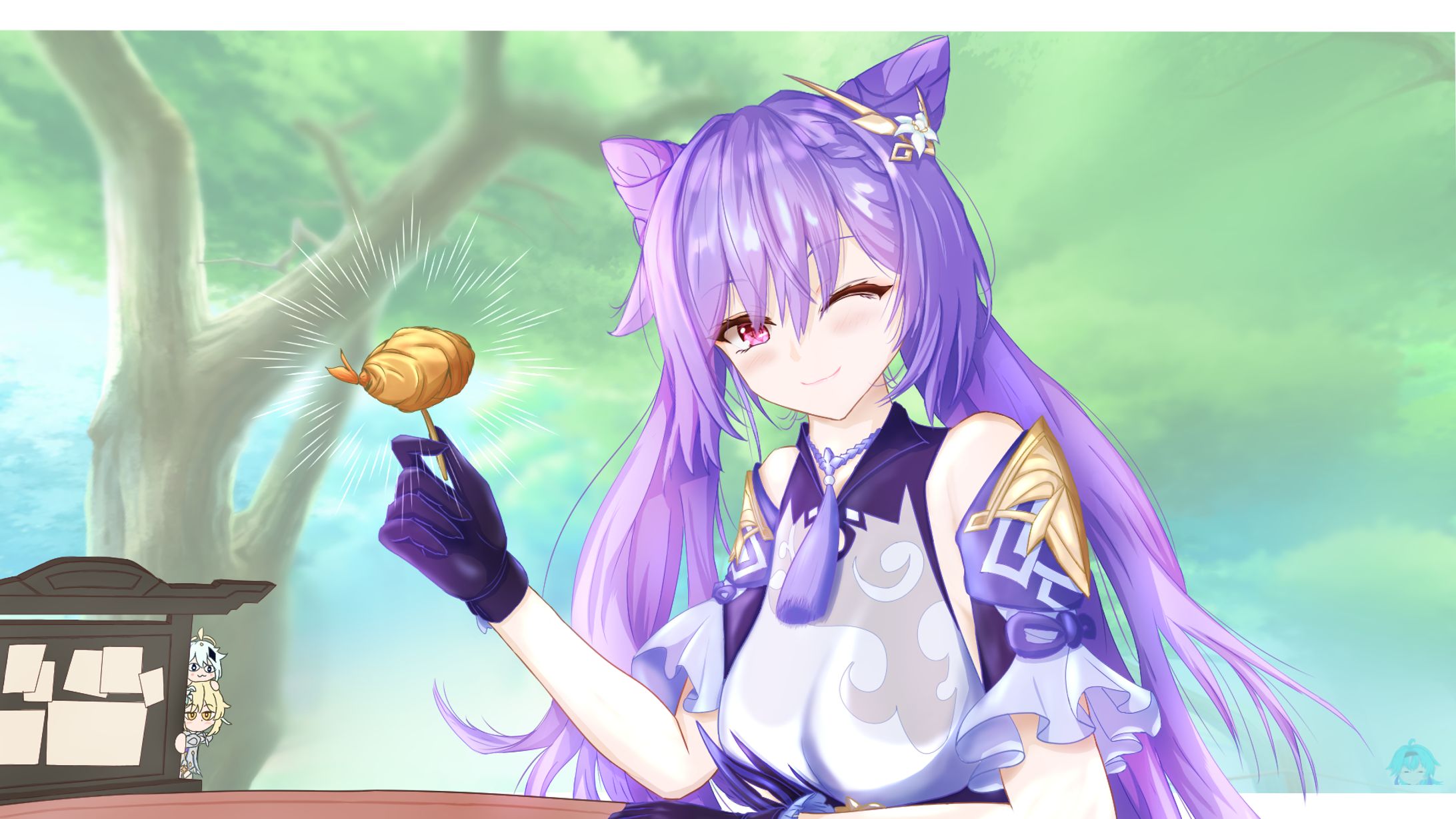 好物のおかげで上機嫌な刻晴-1