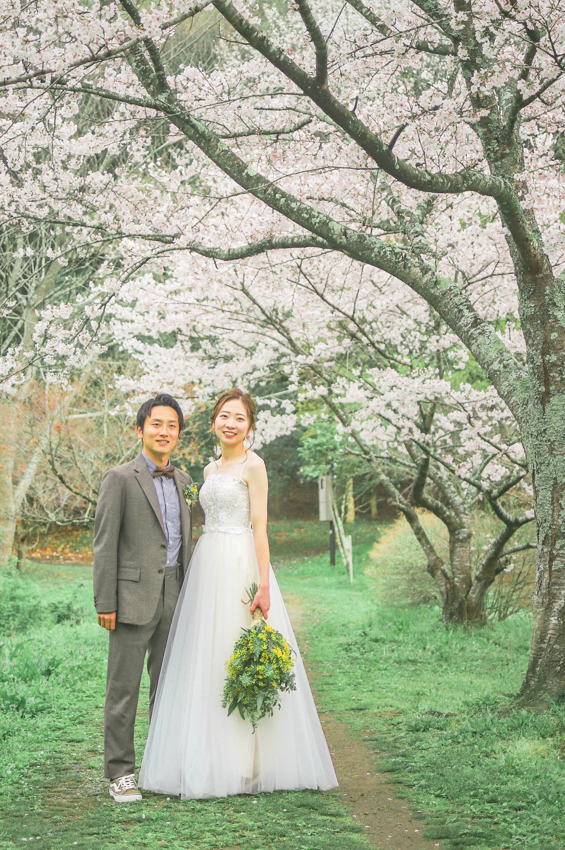 2021 前撮り #森 #桜-1