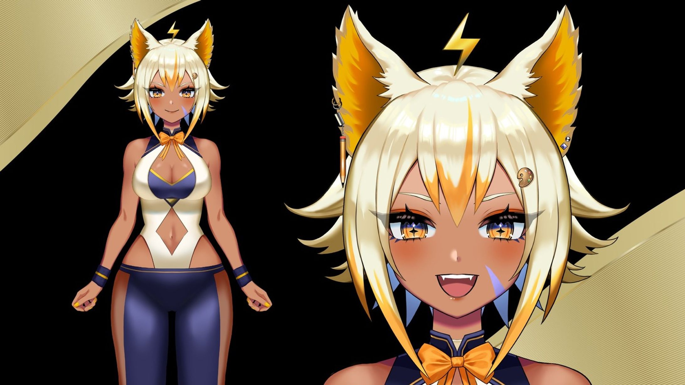 ✨Art for Live2D Model✨

Rigging:Milkynox🥛

Art & Design:Me✎

#vtuber #live2dmodel #envtuber #vtubers #vtuberuprising #vtuberupcoming #yuarima-1