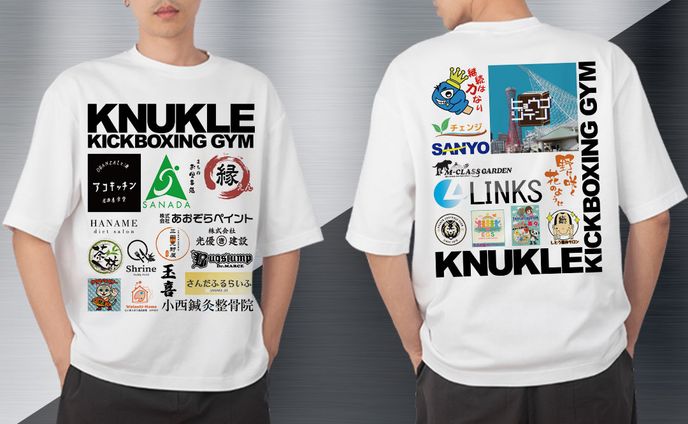 ▪️KNUKLE KICKBOXING GYM様▪️スポンサーTシャツ_2025.08