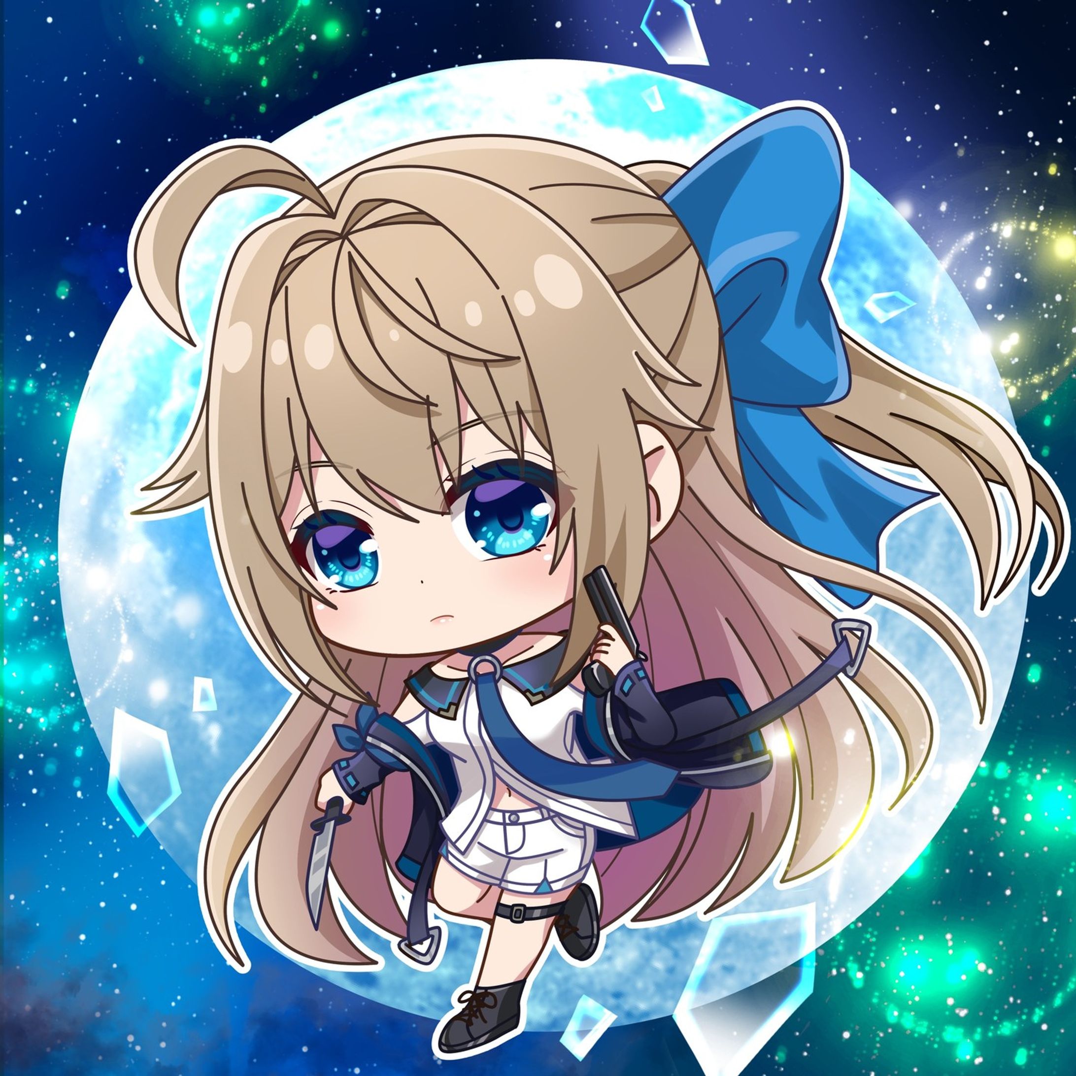 『blue moon』
This work is a fan art of Mishiro Rei.

This is a Japanese project.
This fan art was created based on the theme of my reading of Crypto Blue's Novel Episode 01.

―――
こちらは日本のプロジェクト、SFスパイ物語
「Crypto Blue」の小説第01話を読んだ感想をテーマとして制作したファンアートとなります。

#女の子 #少女 #オリジナルイラスト #かわいいイラスト #イラストグラム #girl #イラスト #Illust #art #Illustration #sining #ilustração #drawing #女子 #少女 #kunst #kawaii #gamber #kawaiiart #Illustrasi #arte #일러스트 #일러스트레이션 #아트트리　#illustration_daily #artistsoninstagram　#fanart-1