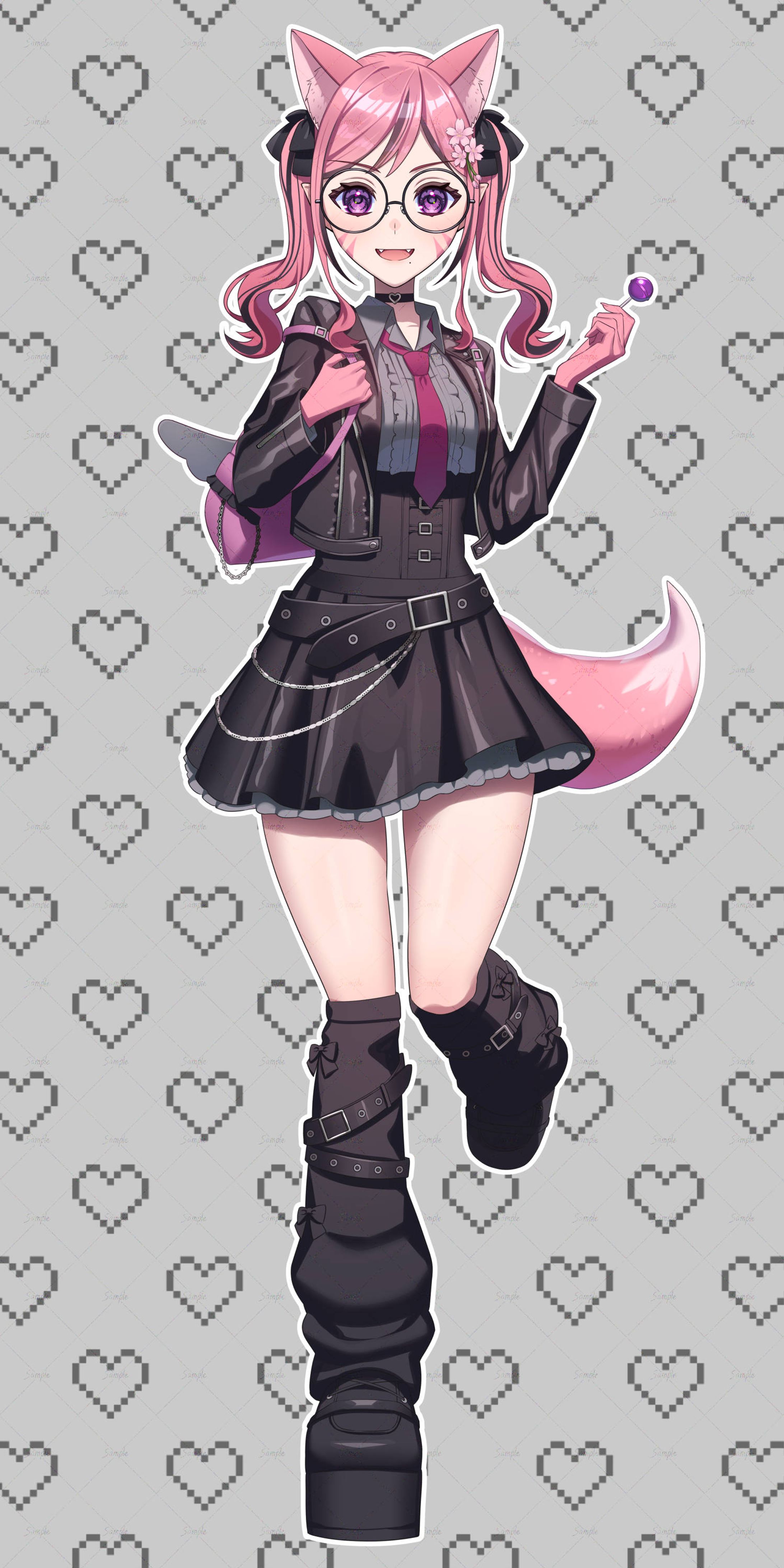 赤鋼ざくろ様 立ち絵 -1