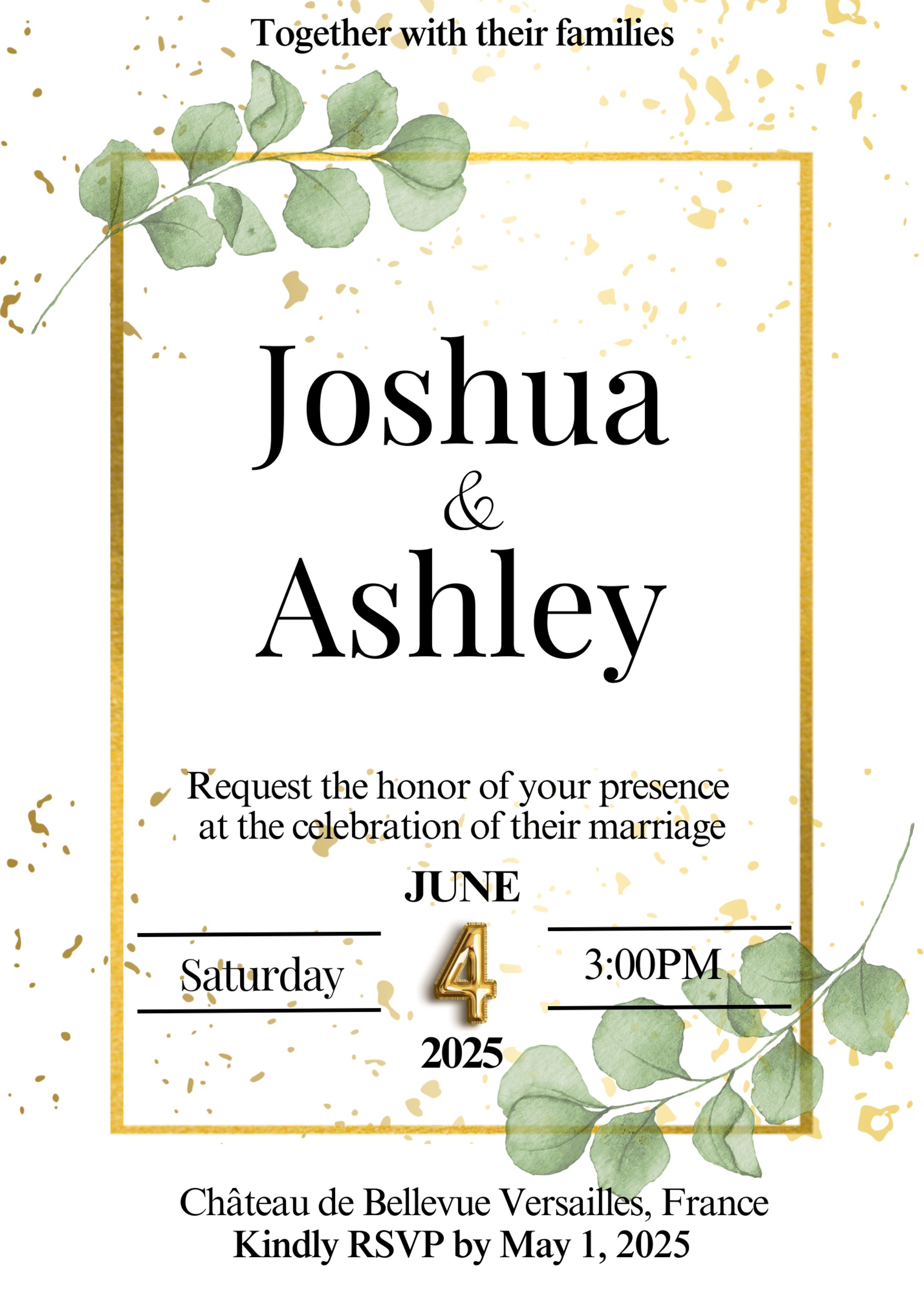 結婚式インビテーションテンプレート-1