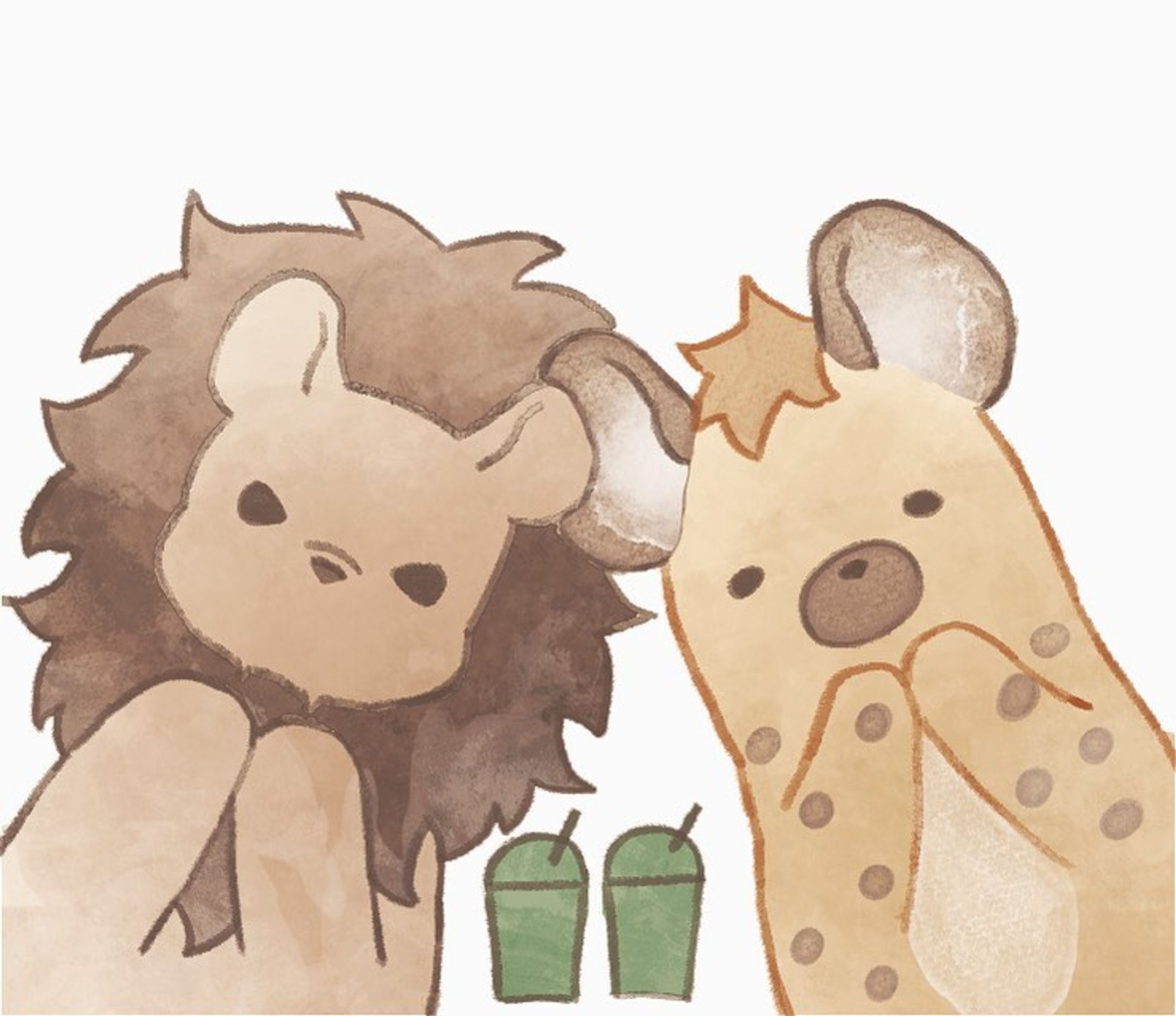 #lineスタンプ #ハイエナ #ブチハイエナ #instagram #illustration #イラスト　#イラストグラム　#いらすとぐらむ　#ゆるいイラスト　 #illust #illstration #drawing #ゆる絵　#キャラクターイラスト　#ハイエナさんの日常　#linesticker #クリエイタースタンプ　#絵描きさんと繋がりたい　#art  # artwork #ライオン#ライオンさんの日常-1