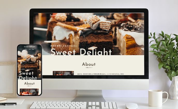 Sweet Delight様　Webサイト