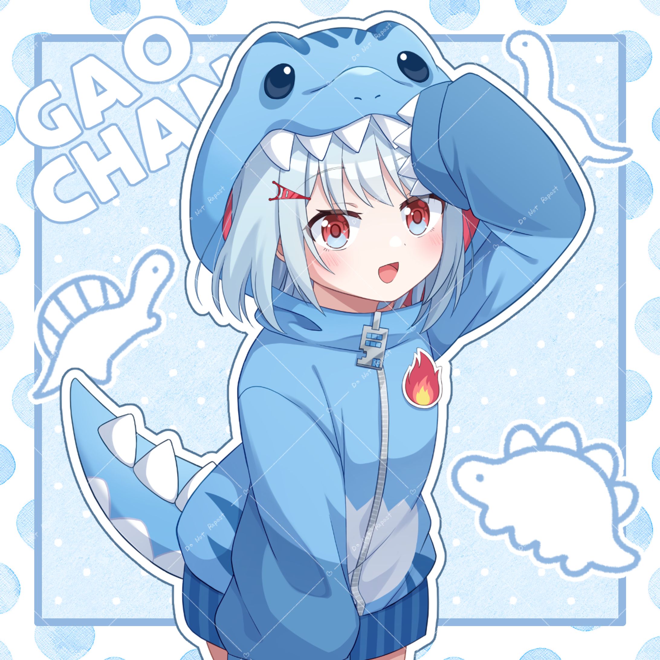 Vtuber GAOCHAN 配信サムネイル用イラスト-1