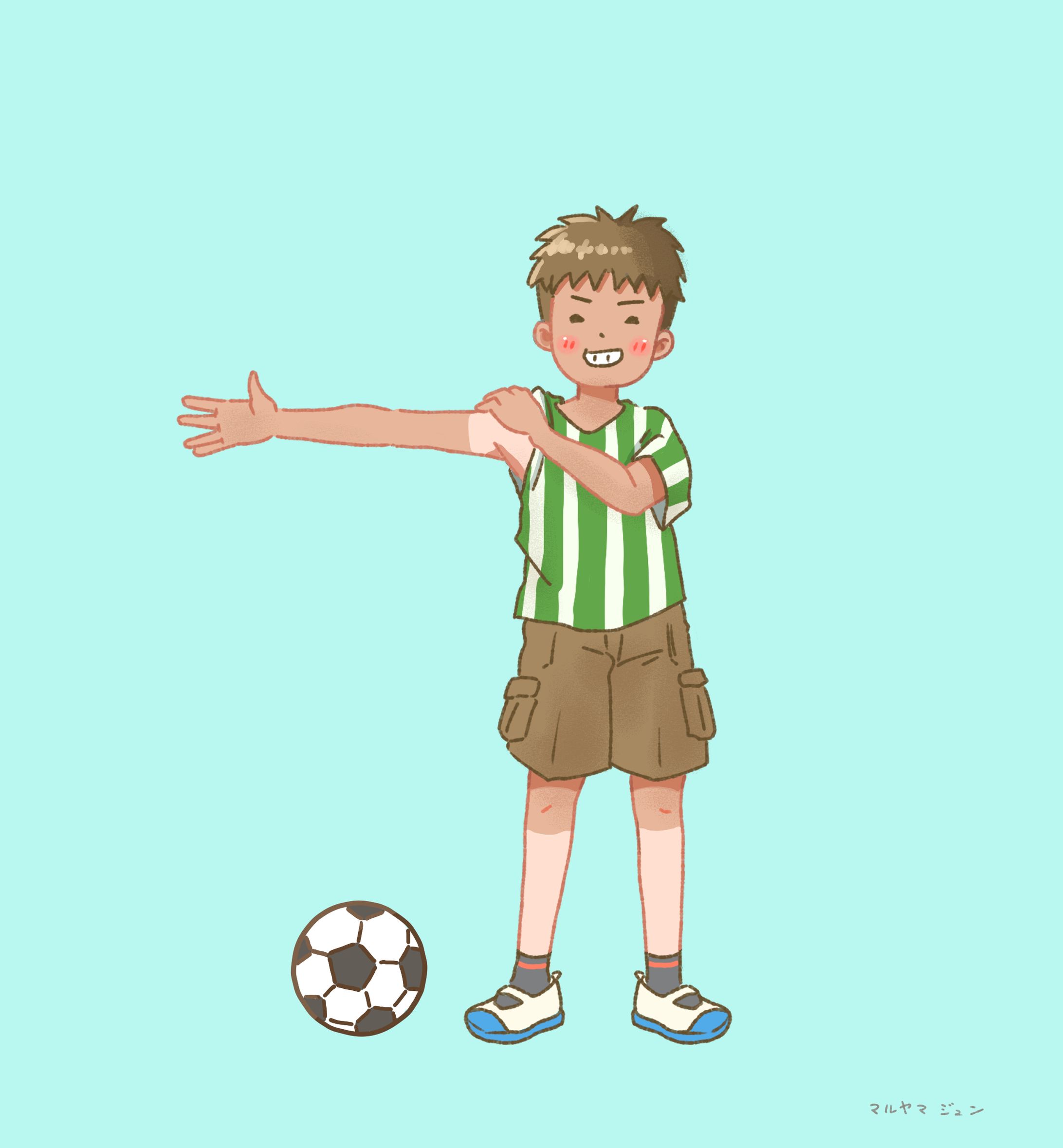 夏休み明けのサッカー男子-1