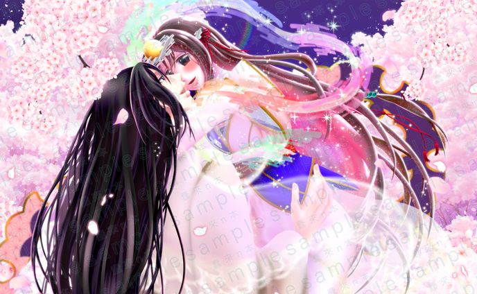 ファンタジーなカップルイラスト