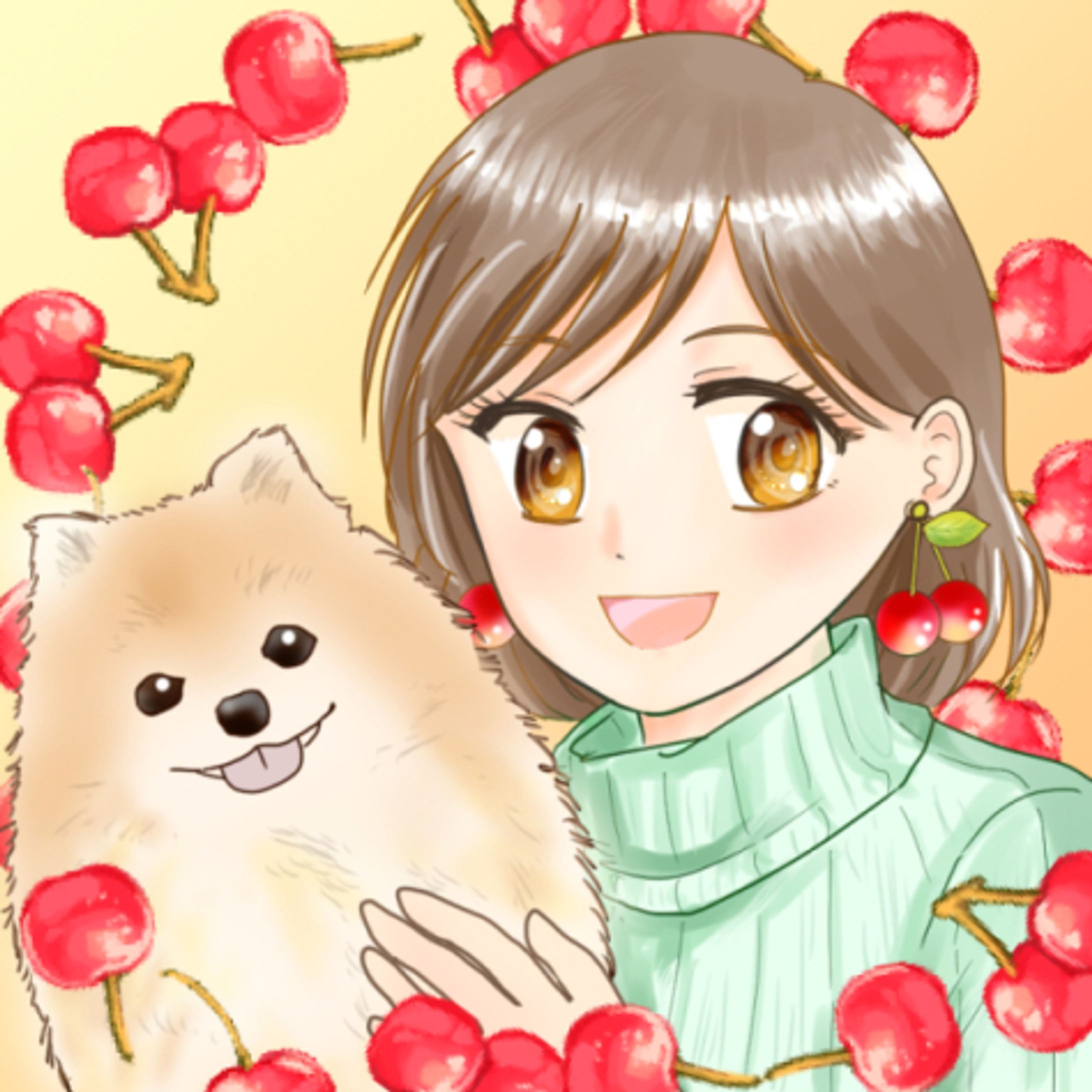 ペットと一緒のアイコン-1