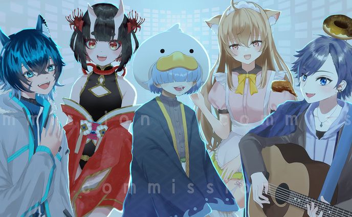 【お仕事実績】オマル・ド・ボンヌ様（歌みたイラスト とまともずく）