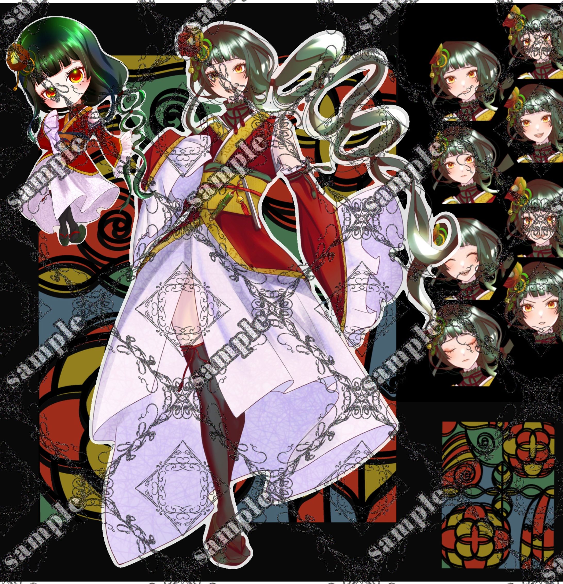 立ち絵 SD 表情差分 サンプル-1