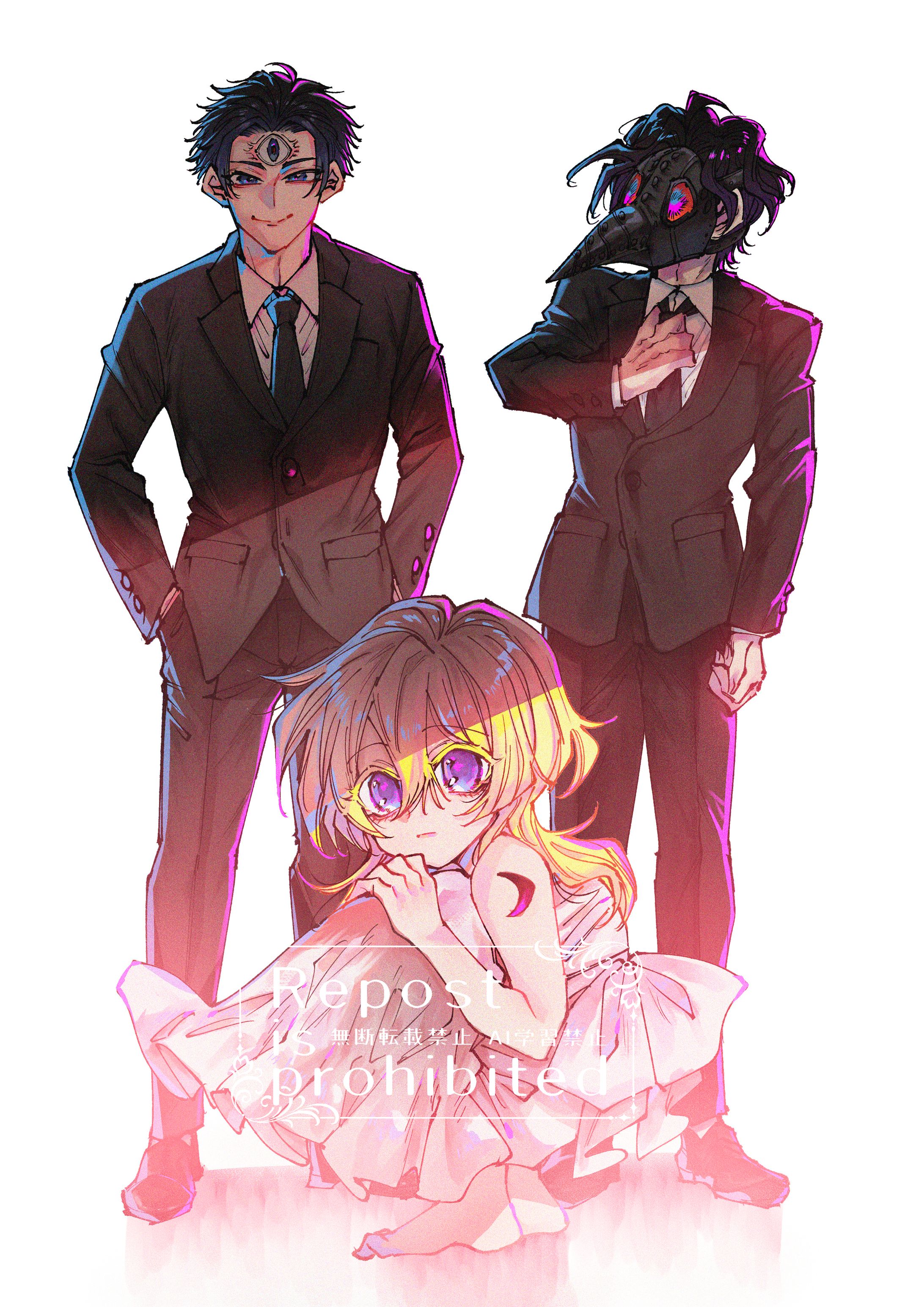 ビジュアルノベルゲーム「BLACK-SHEEP-TOWN」パッケージ版パッケージイラスト-1