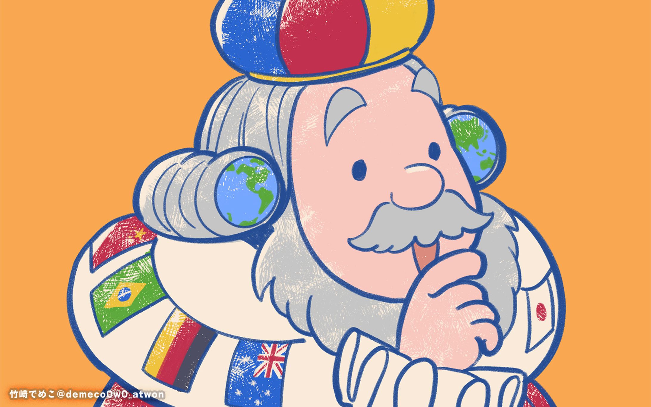 国旗王 PV用イラスト作成-1