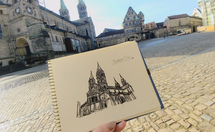 建築、模写