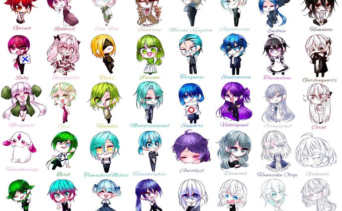 おとぎの宝石箱　LINEスタンプ絵