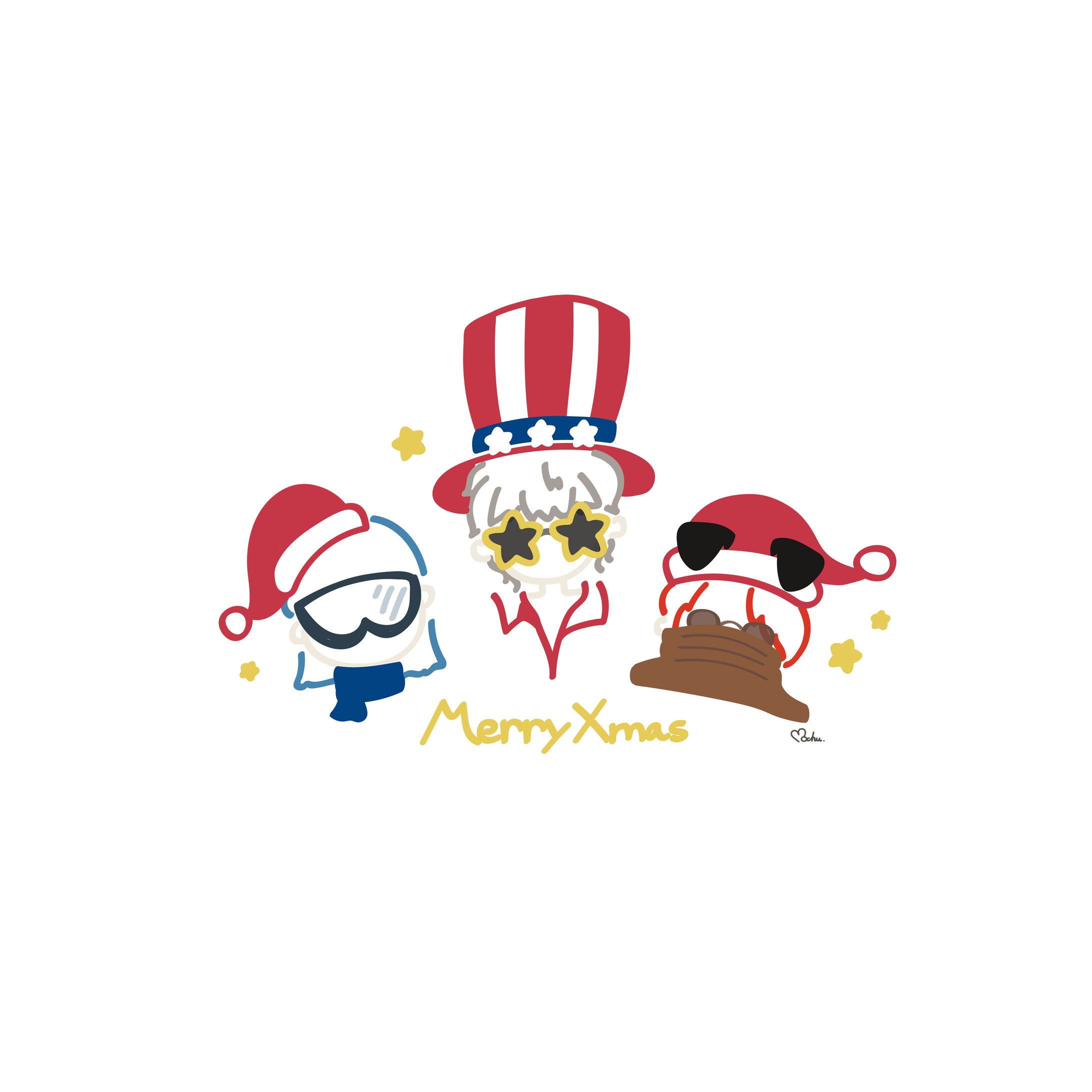 ストグラクリスマス イラスト（FA）-1