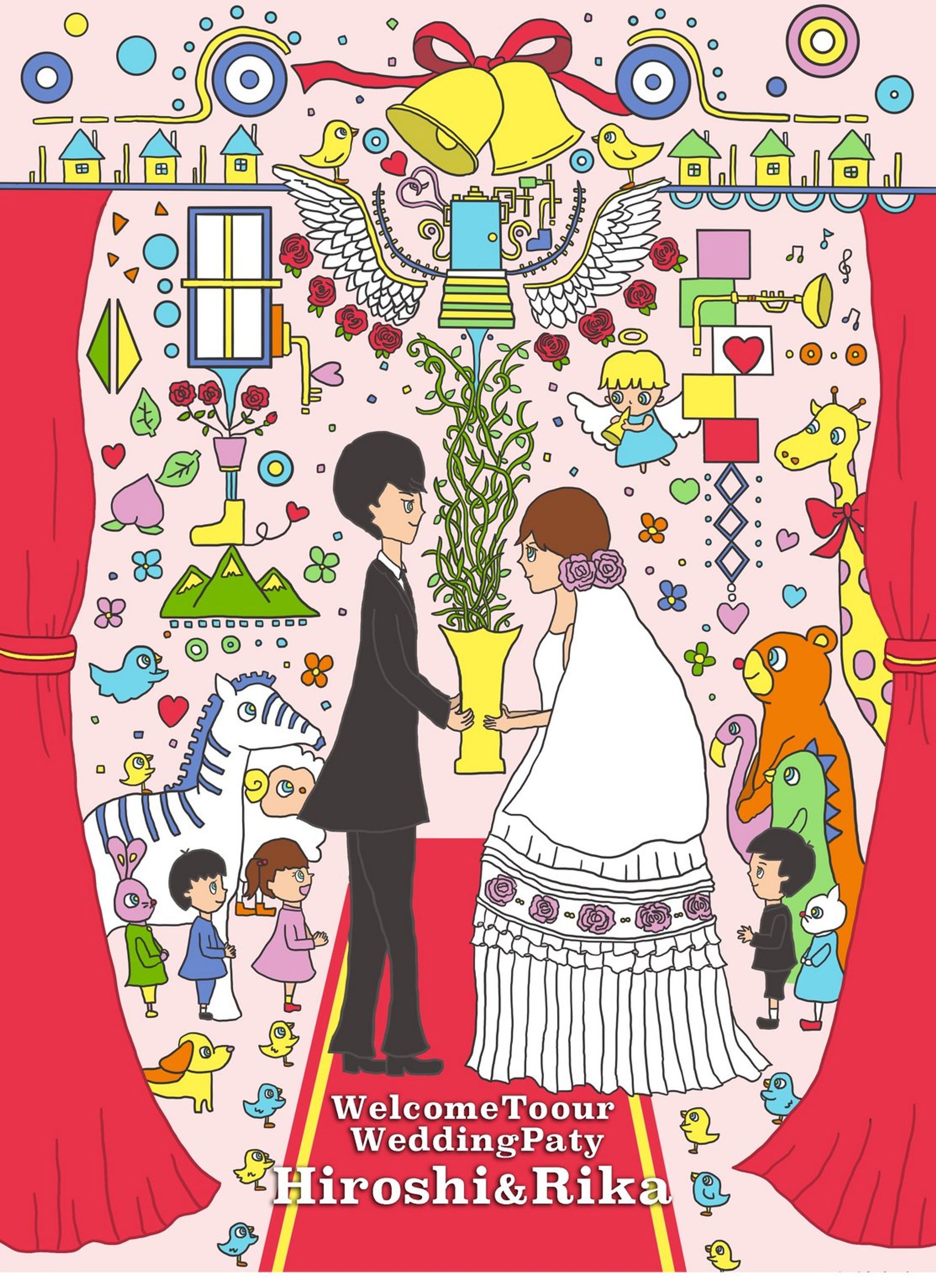 友人の結婚式のウエルカムボード作成-1