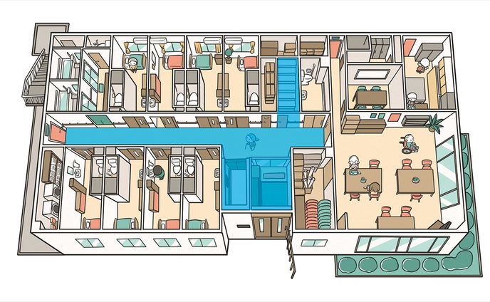 『建築知識』2022年11月号・2023年1月号挿絵