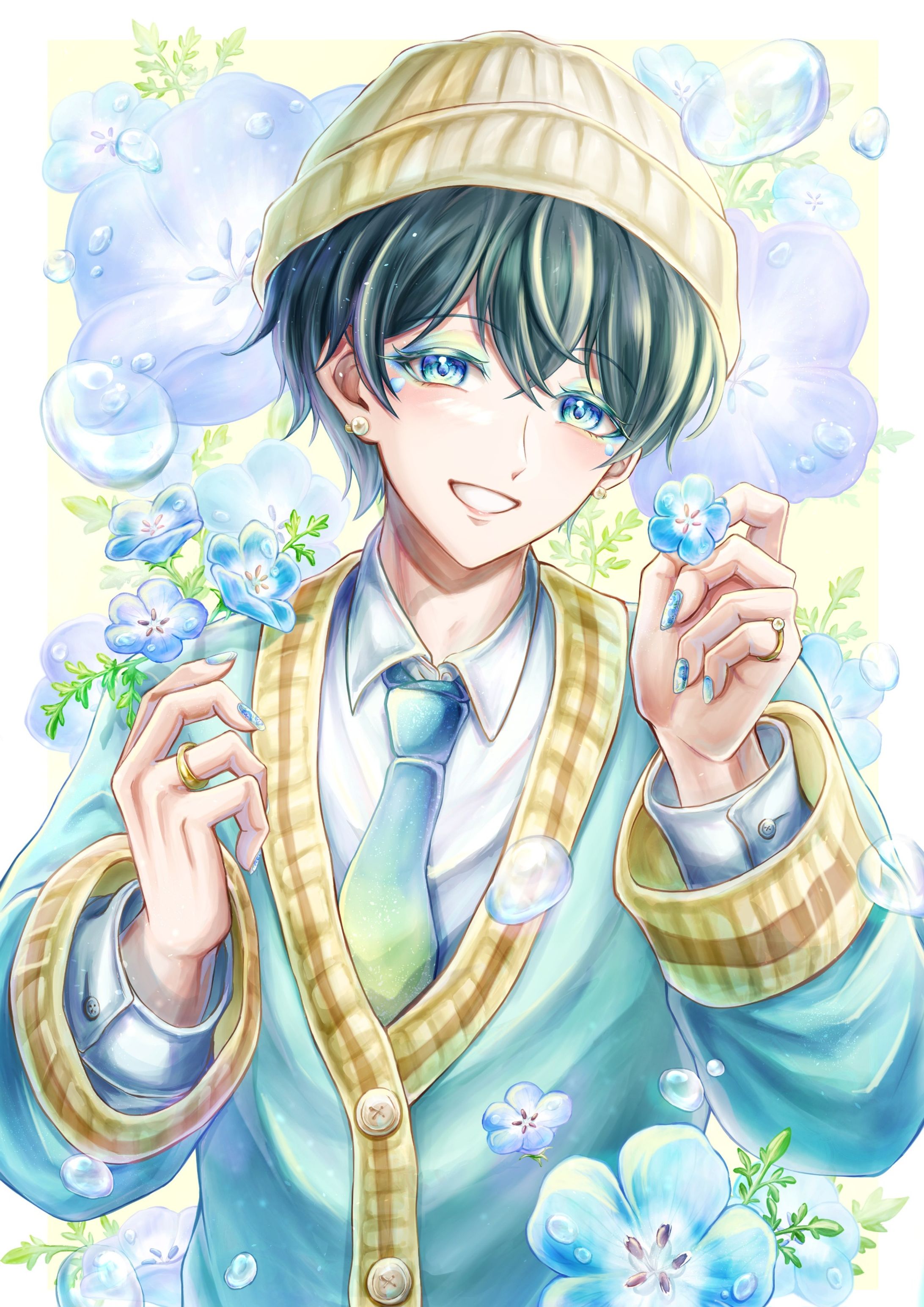 ネモフィラの花化粧-1