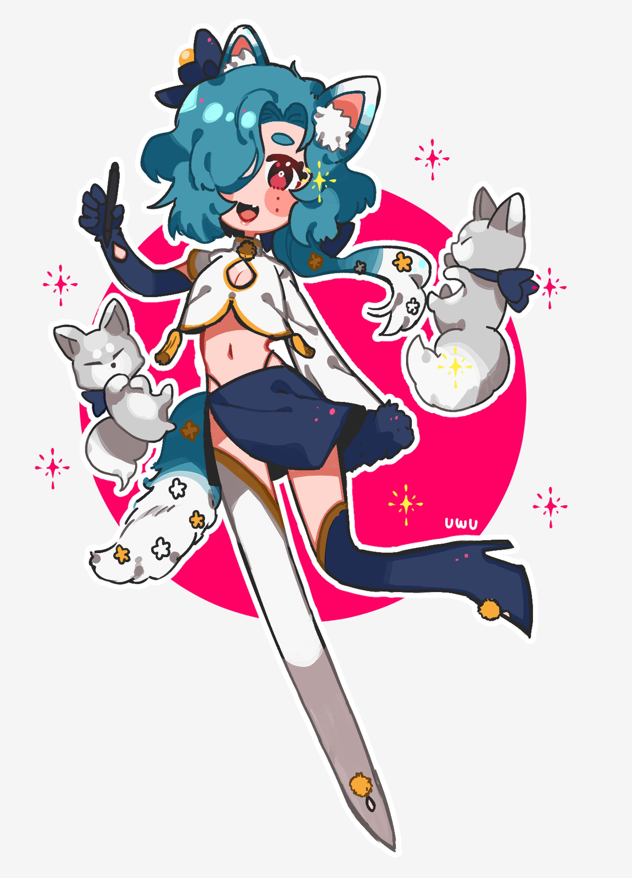 デフォルメイラストA（サンプル）-1