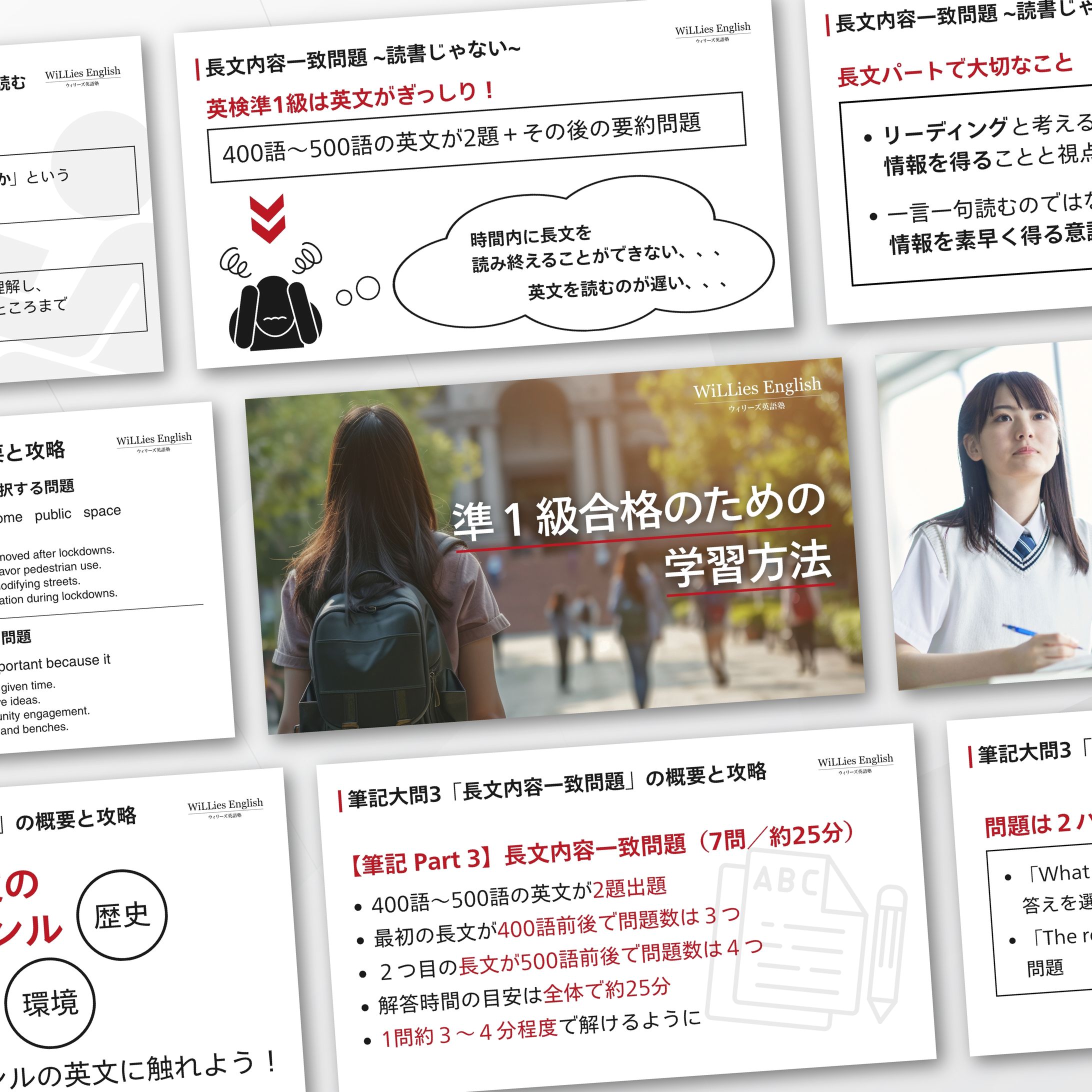 【実案件】合同会社 WiLLies English ウィリーズ英語塾様：コンテンツスライド資料デザイン案件-1