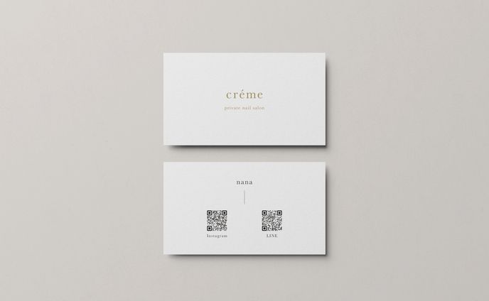 creme private nail salon さま 名刺