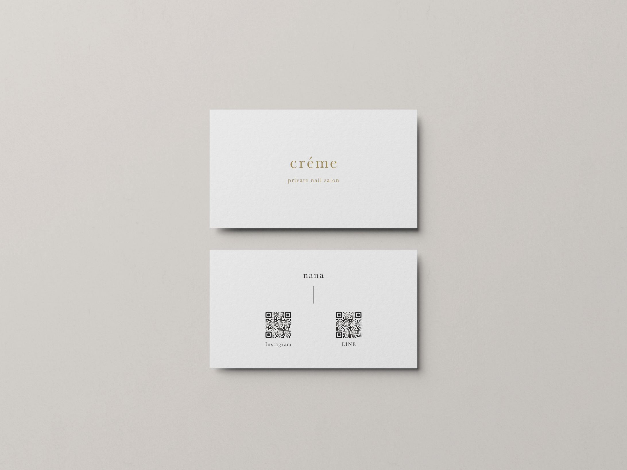 creme private nail salon さま 名刺-1