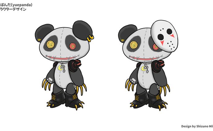 ゆえぱんだ：キャラクターデザイン