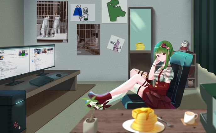 一枚イラスト、ロゴデザイン