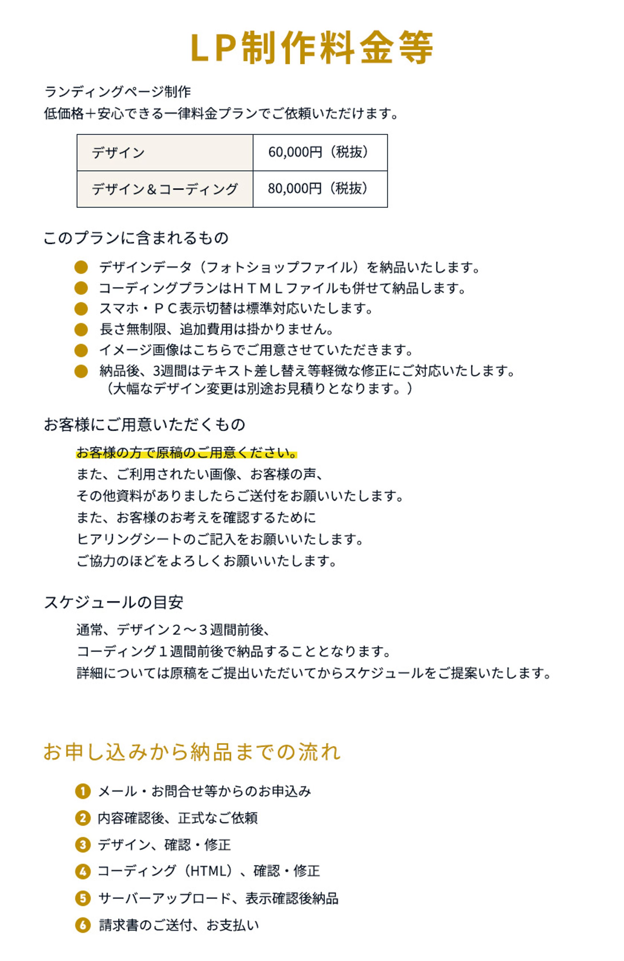 LP制作料金等-1