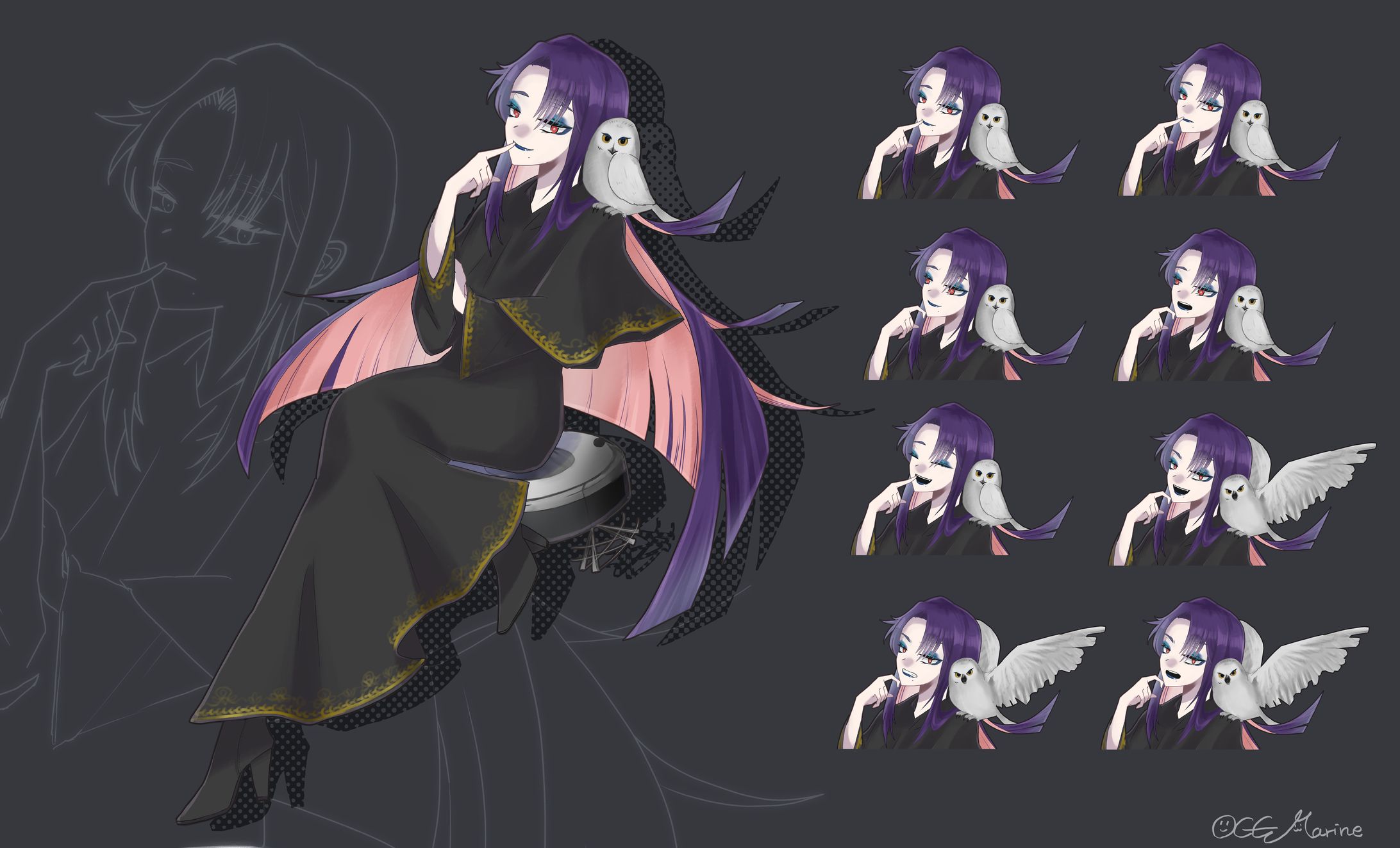 アイク様ご依頼　かいぶつとマホラカルト立ち絵-1